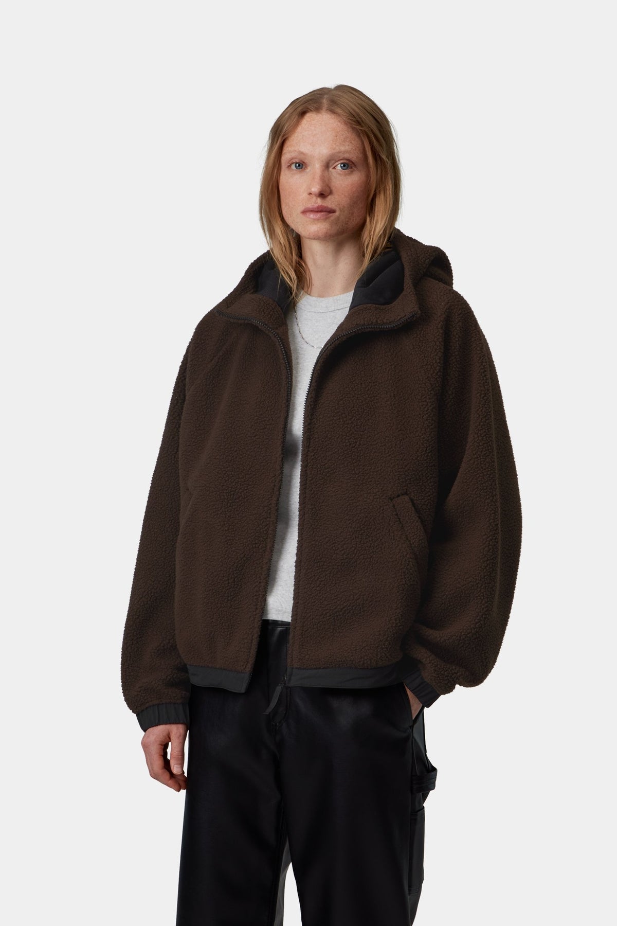 W' Hooded Limn C Fleece Jacket - Tobacco / Brown