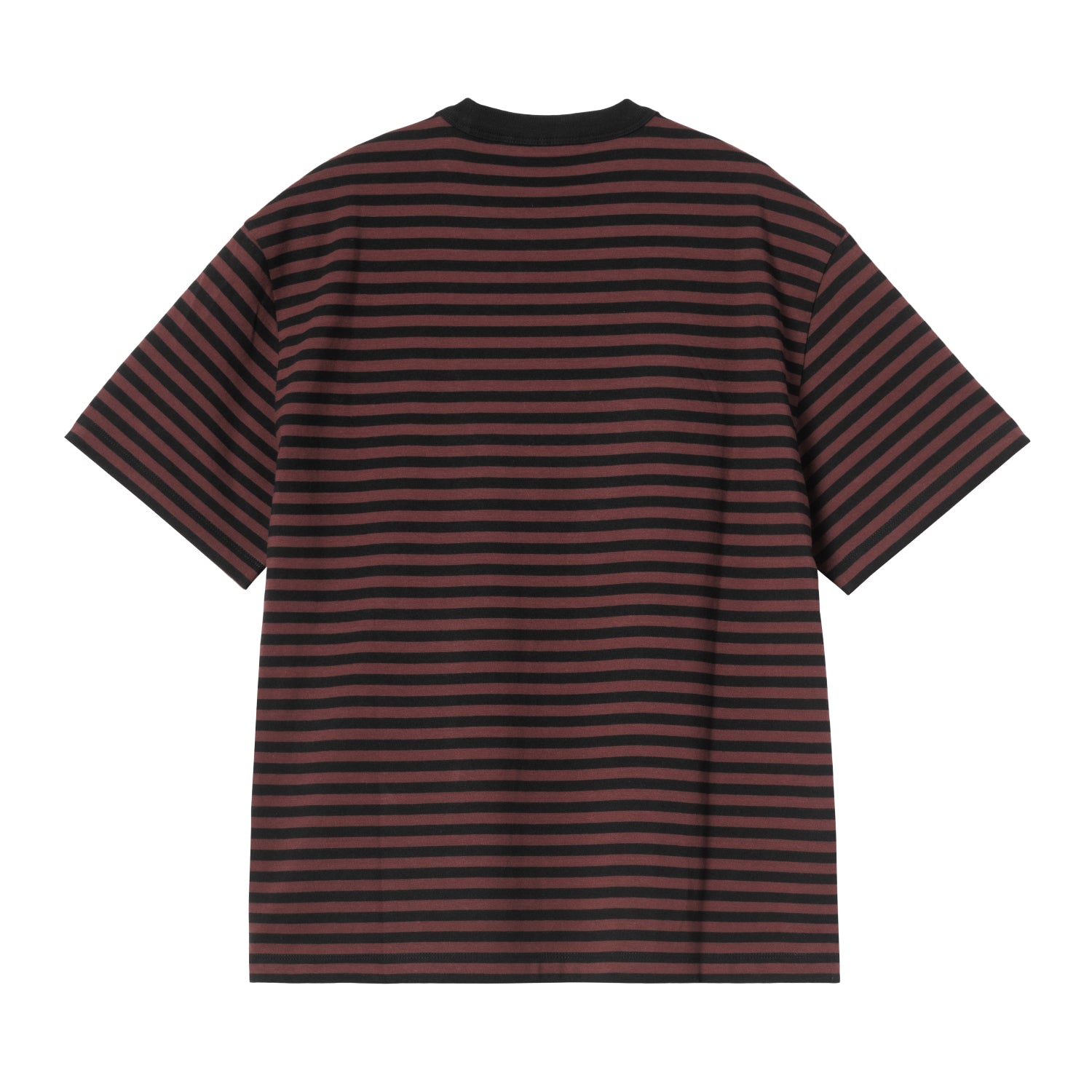 W' S/S Essy T-Shirt - Essy Stripe Black/Amarone