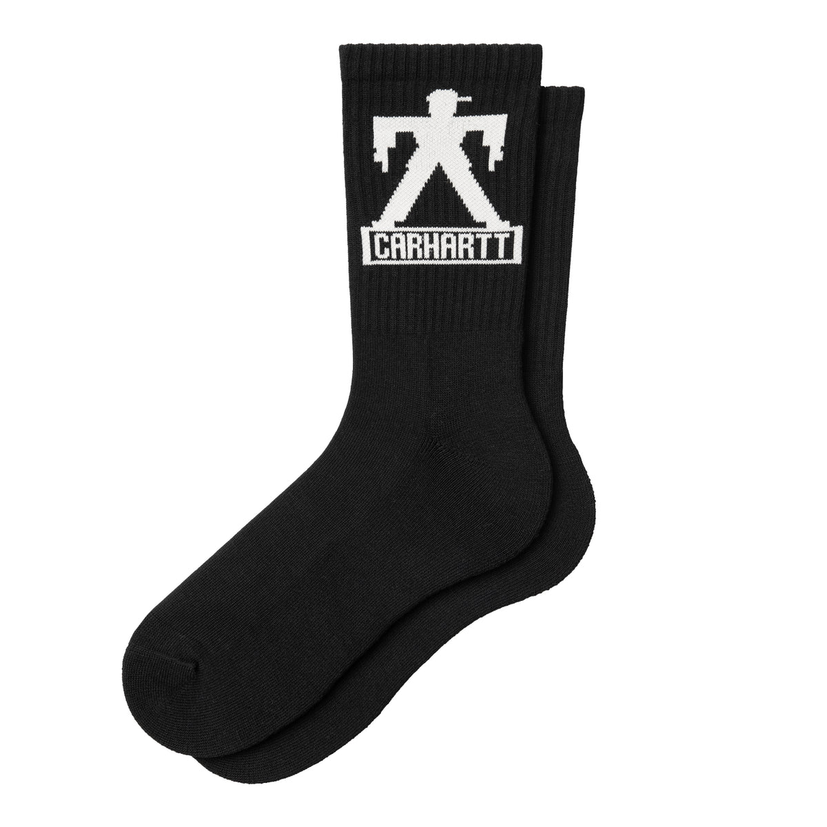 Bricky Man Socks - Black / Wax