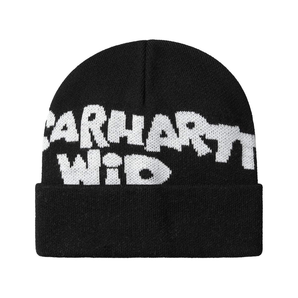 Cut Out Beanie - Black / White