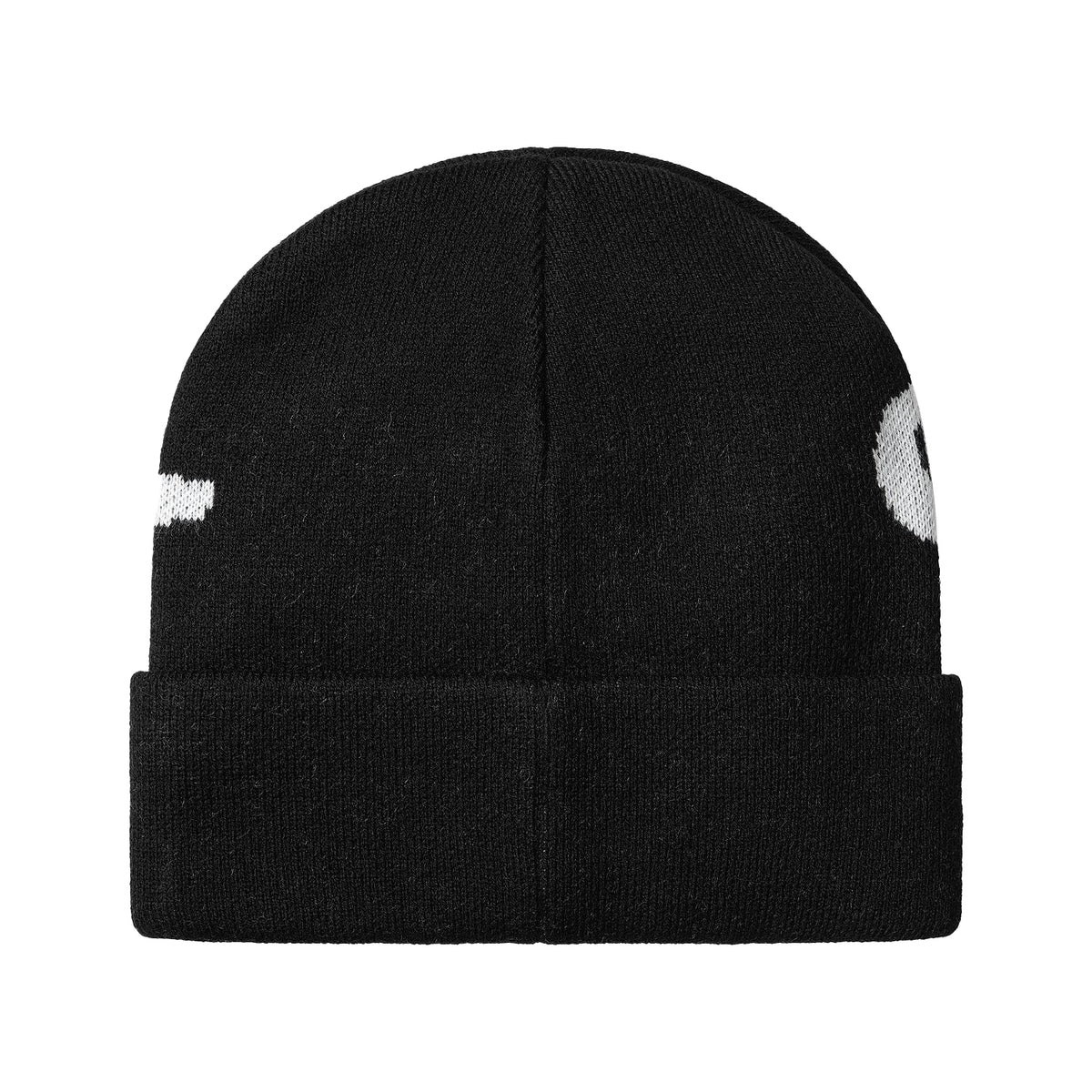 Cut Out Beanie - Black / White