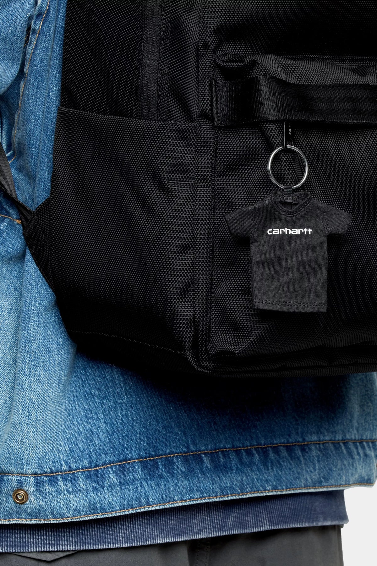 Mini Script T-Shirt Keychain - Black