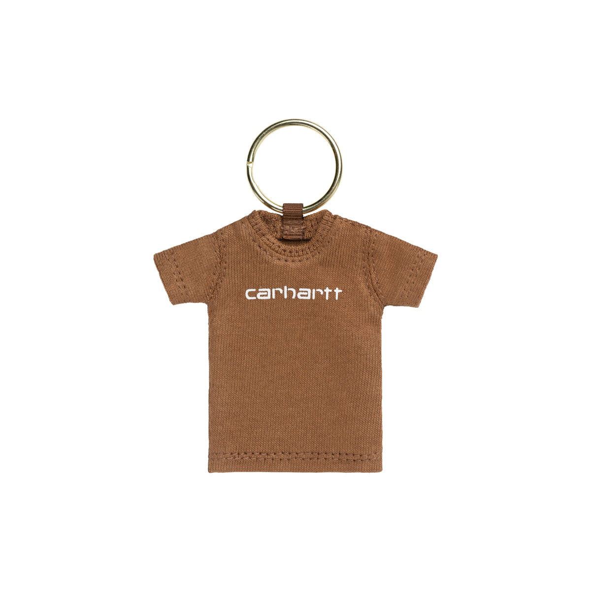 Mini Script T-Shirt Keychain - Hamilton Brown