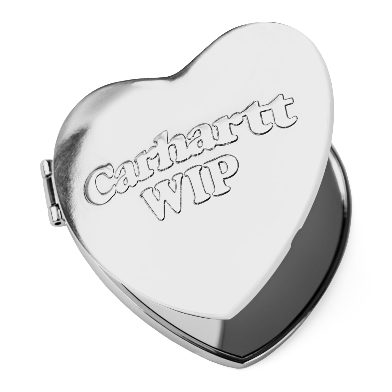 Heart Pocket Mirror - Silver