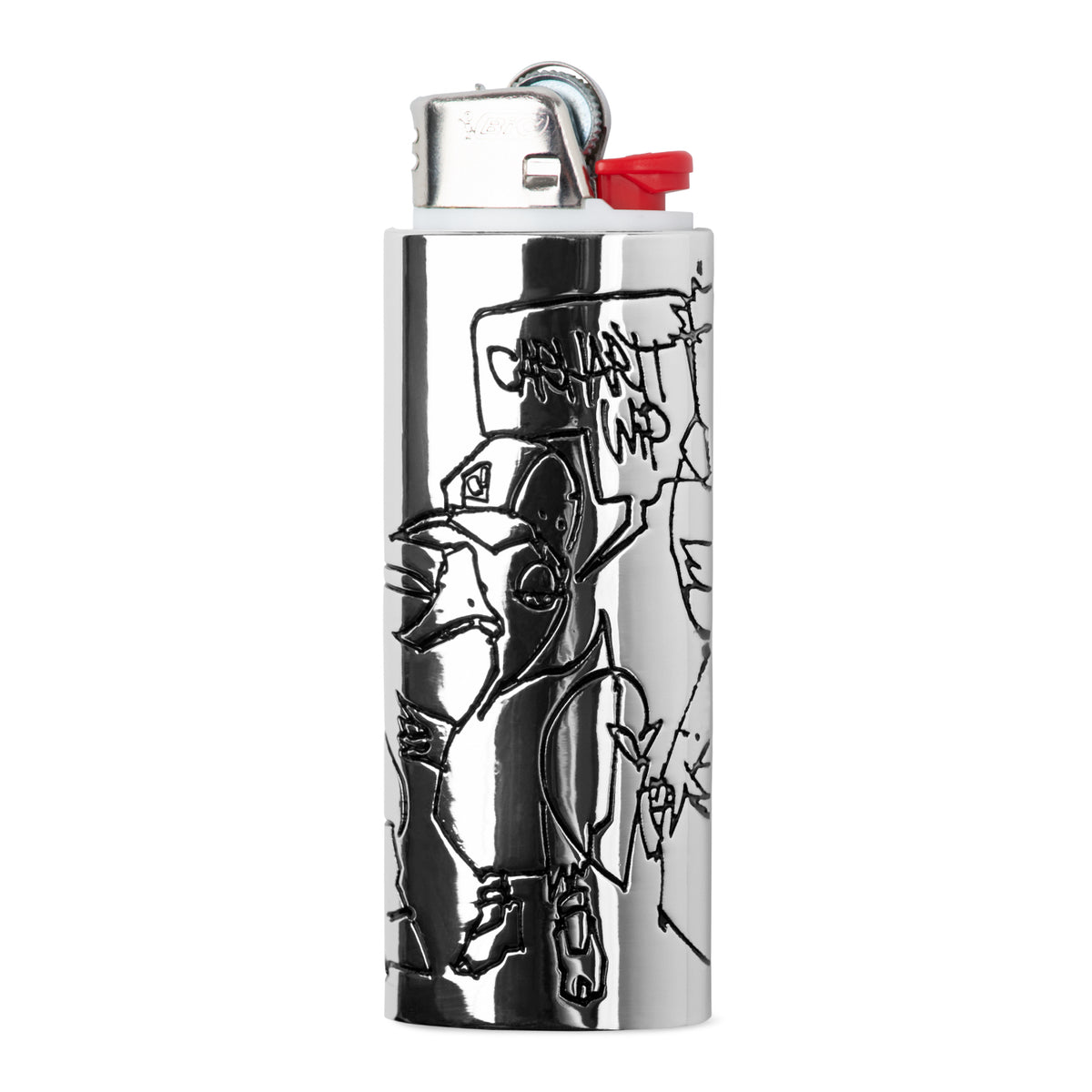 Blinkerfluid BIC Metal Lighter Case - Silver