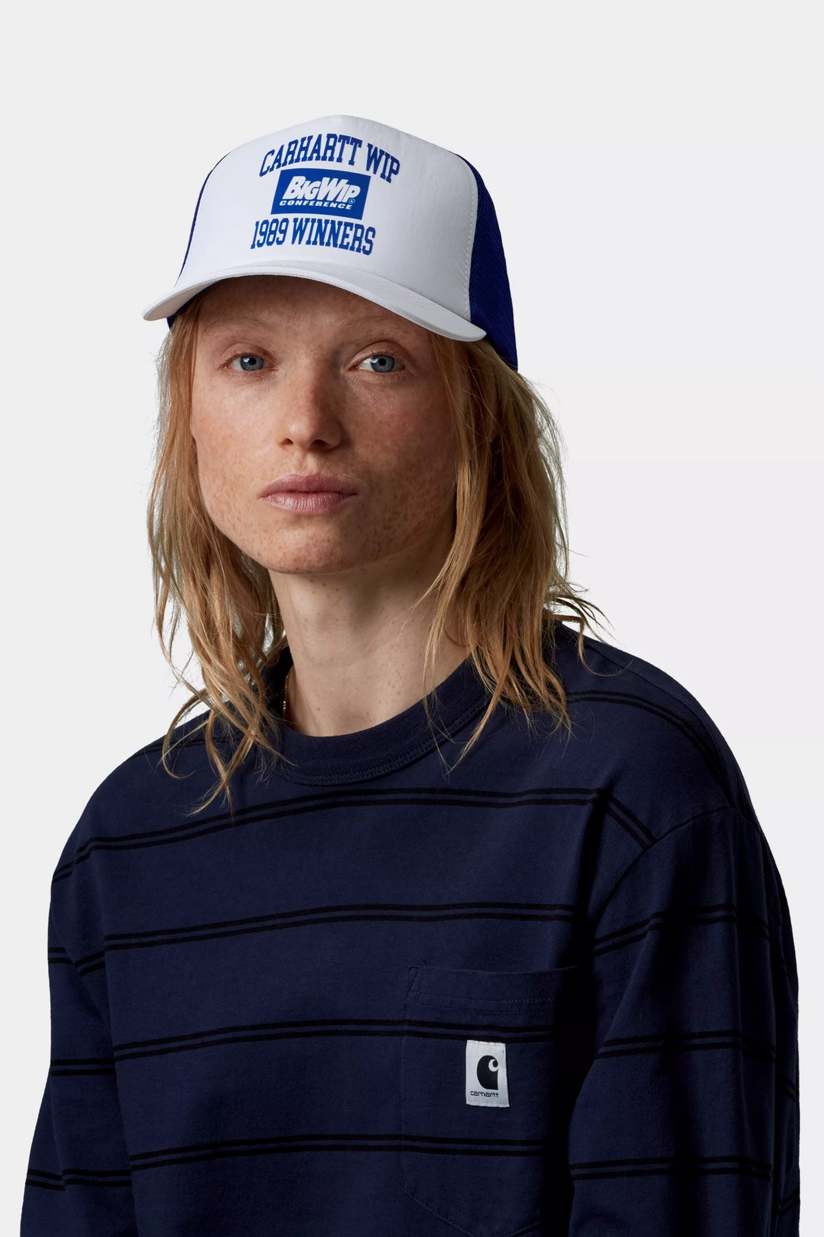 1989 Winners Trucker Cap - White / Lapis
