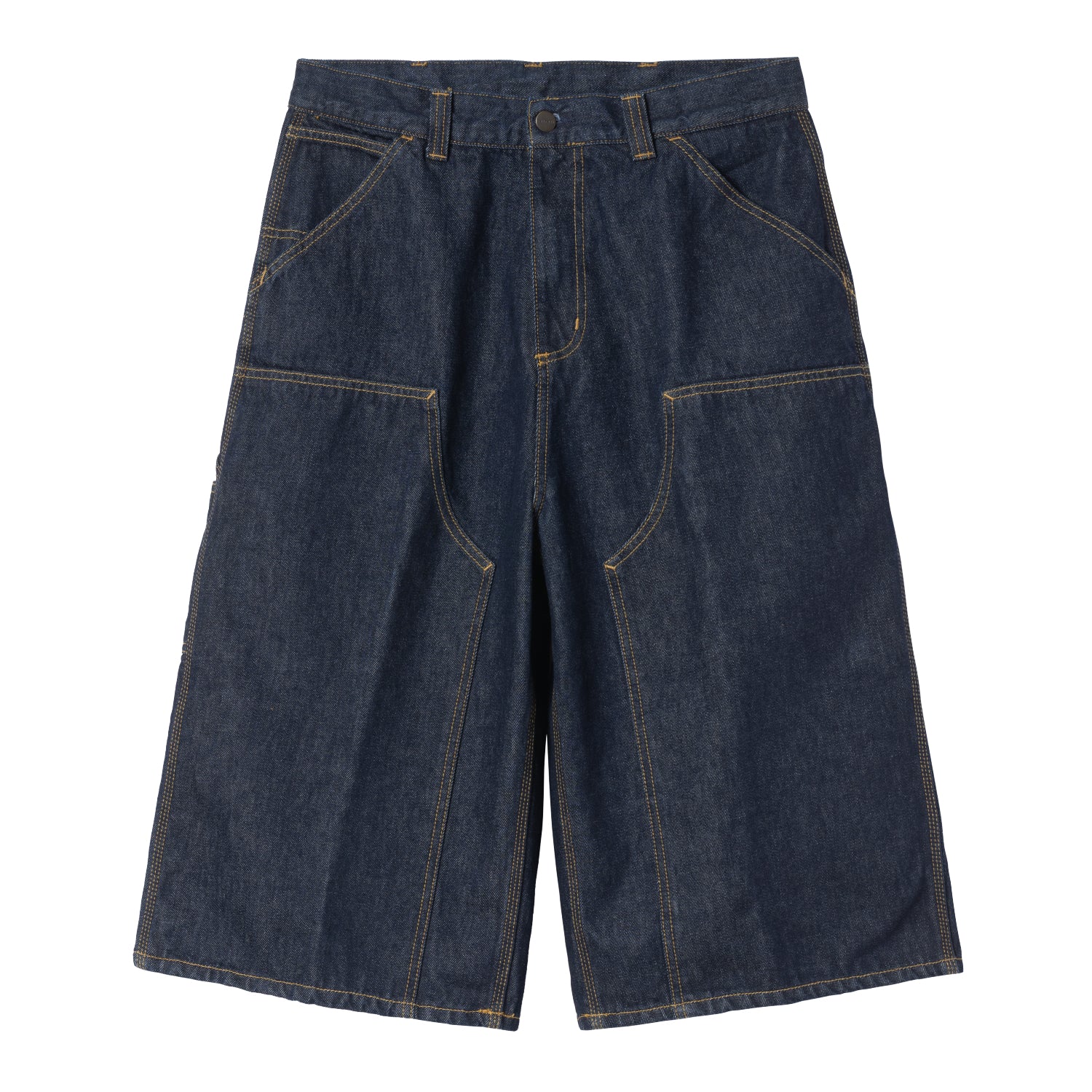 OG Double Knee Short (Long) - Blue, Rinsed