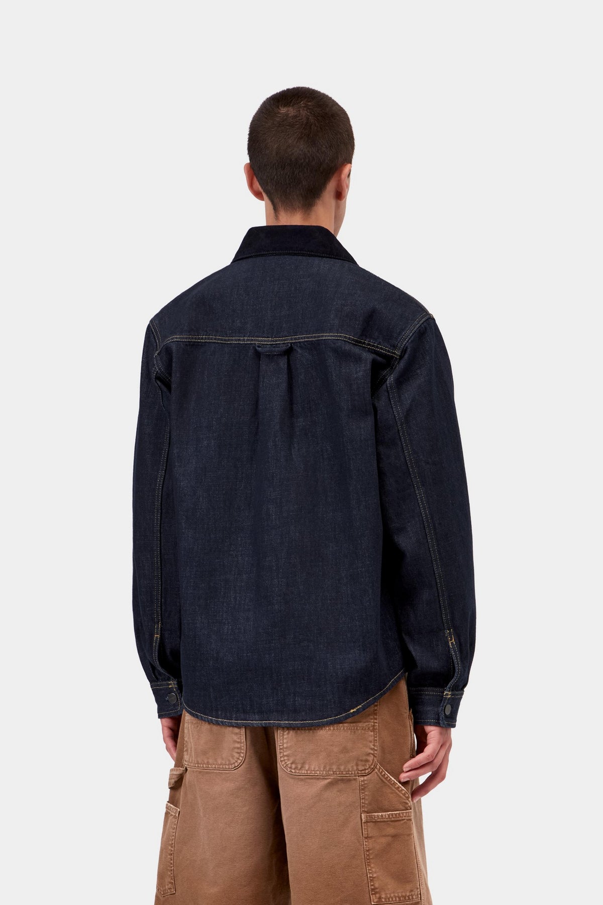 Oakland Shirt Jac - Blue / Dark Navy, Rinsed