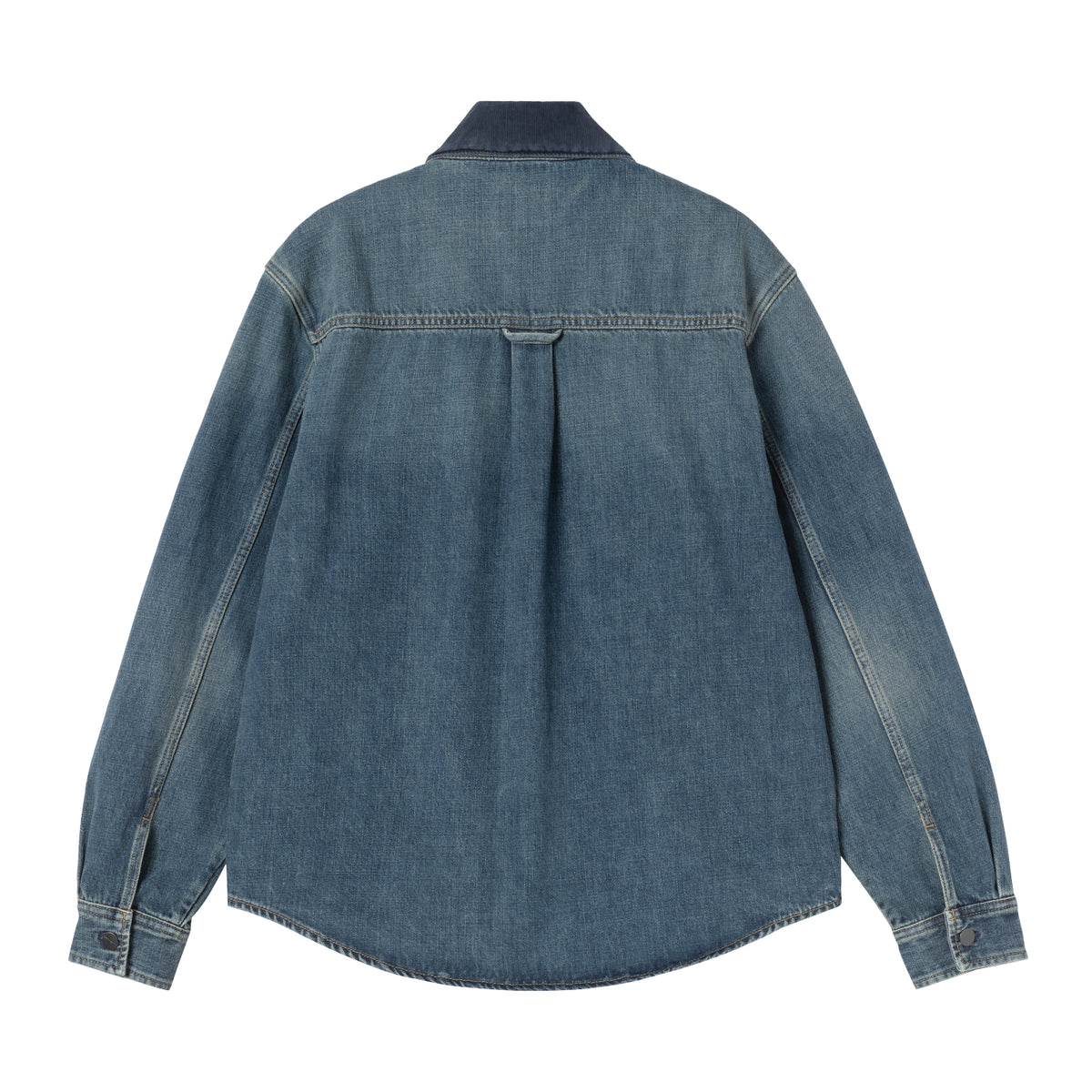 Oakland Shirt Jac - Blue / Dark Navy, Worn used wash