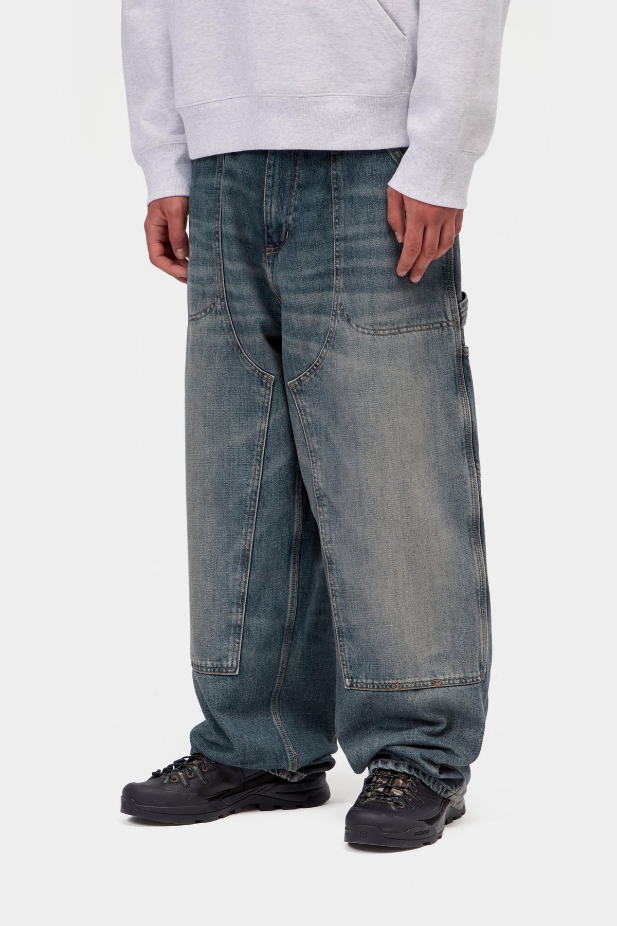 Oakland Pant - Blue, Worn used wash