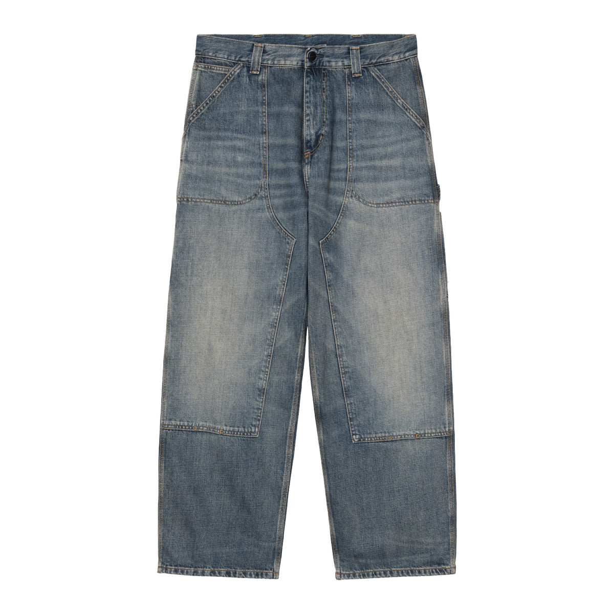 Oakland Pant - Blue, Worn used wash