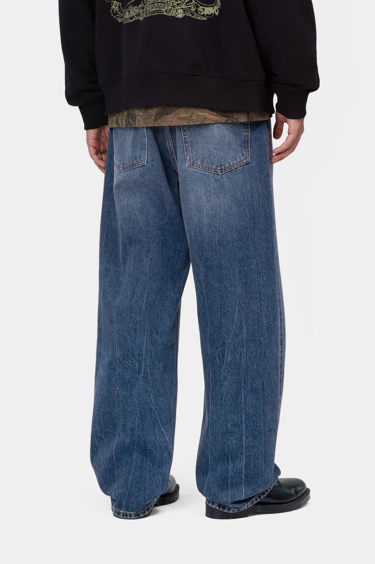 Payson Pant - Blue, Marble used wash