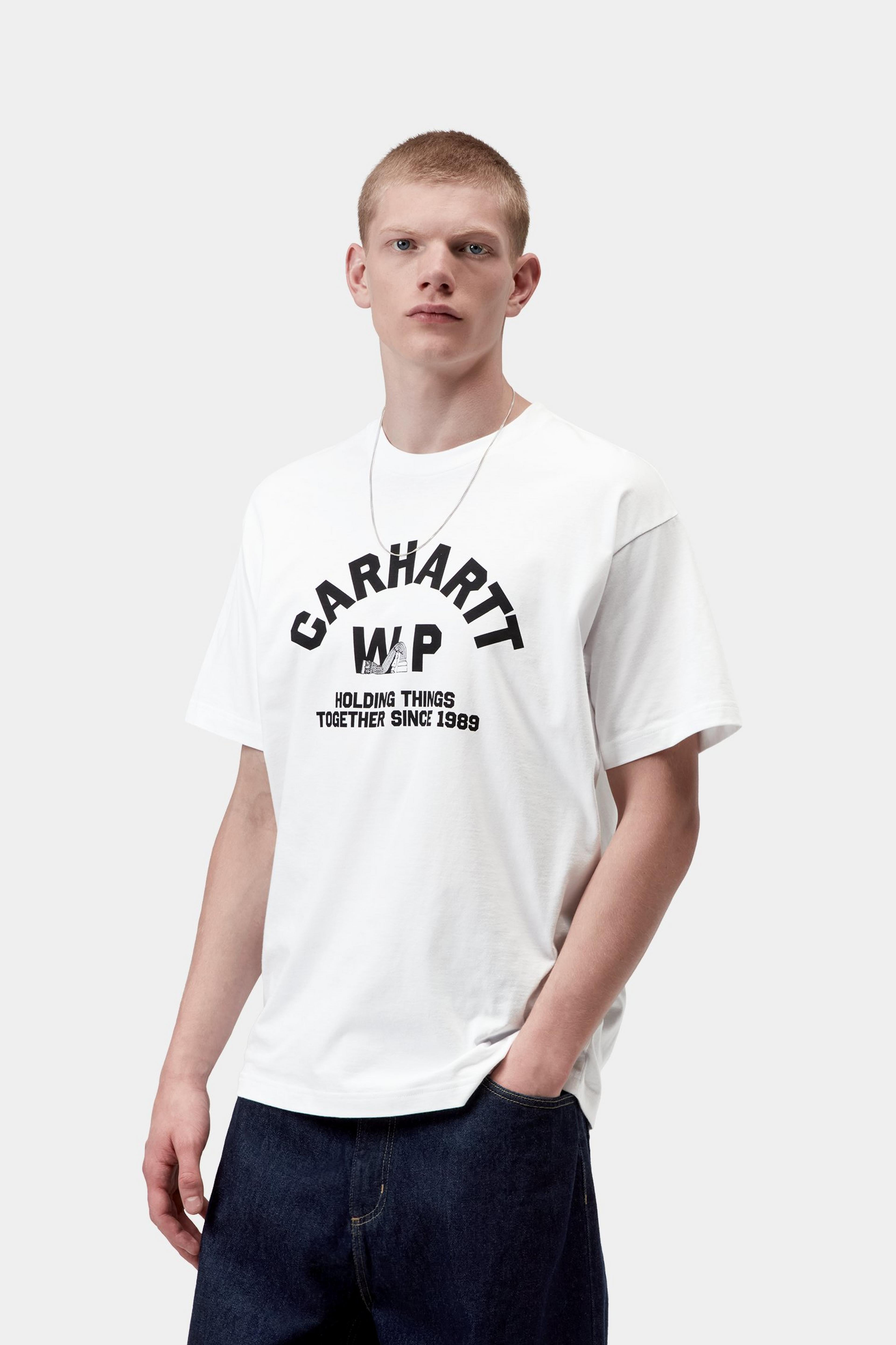 S/S Column T-Shirt - White