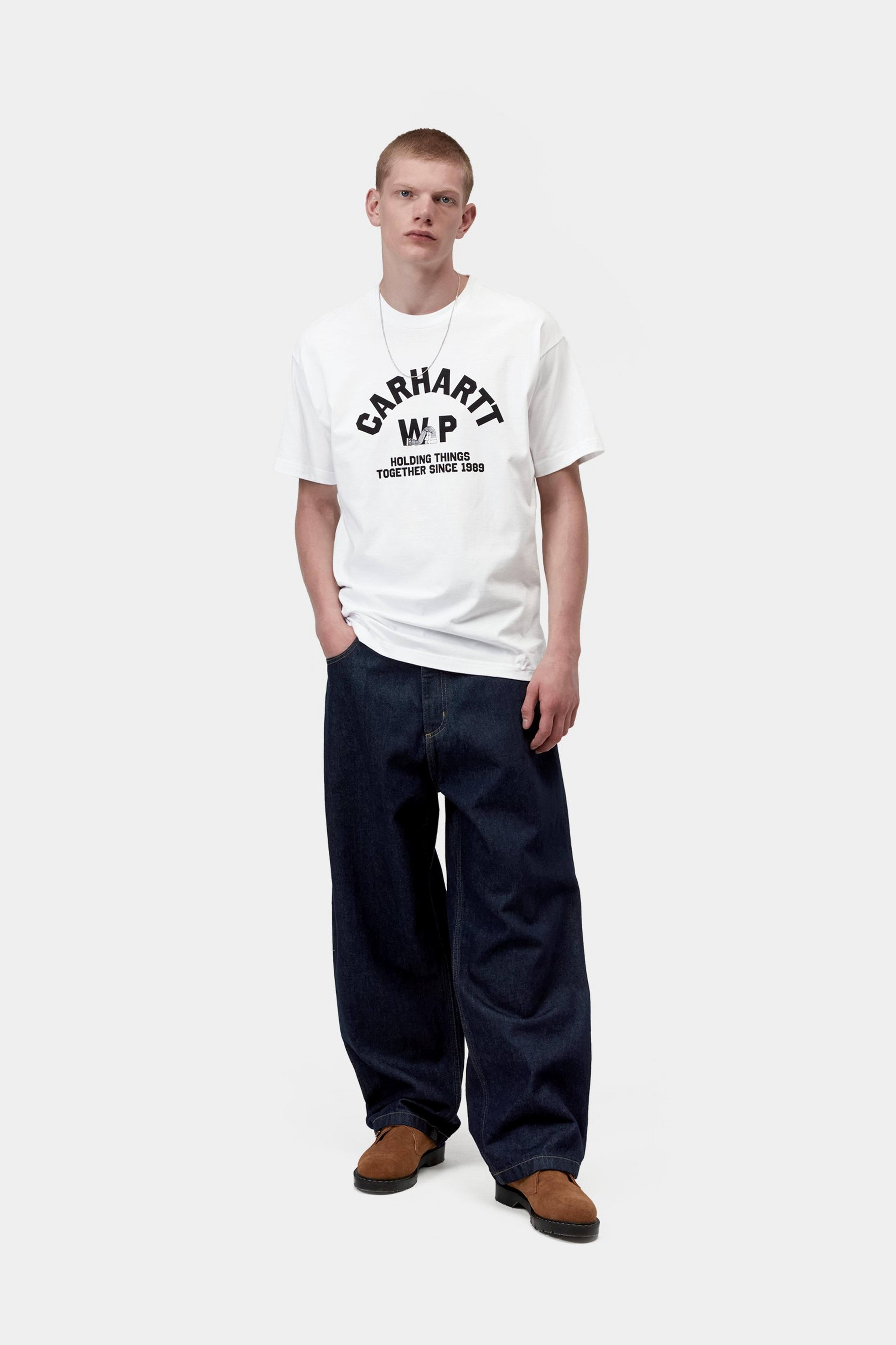S/S Column T-Shirt - White