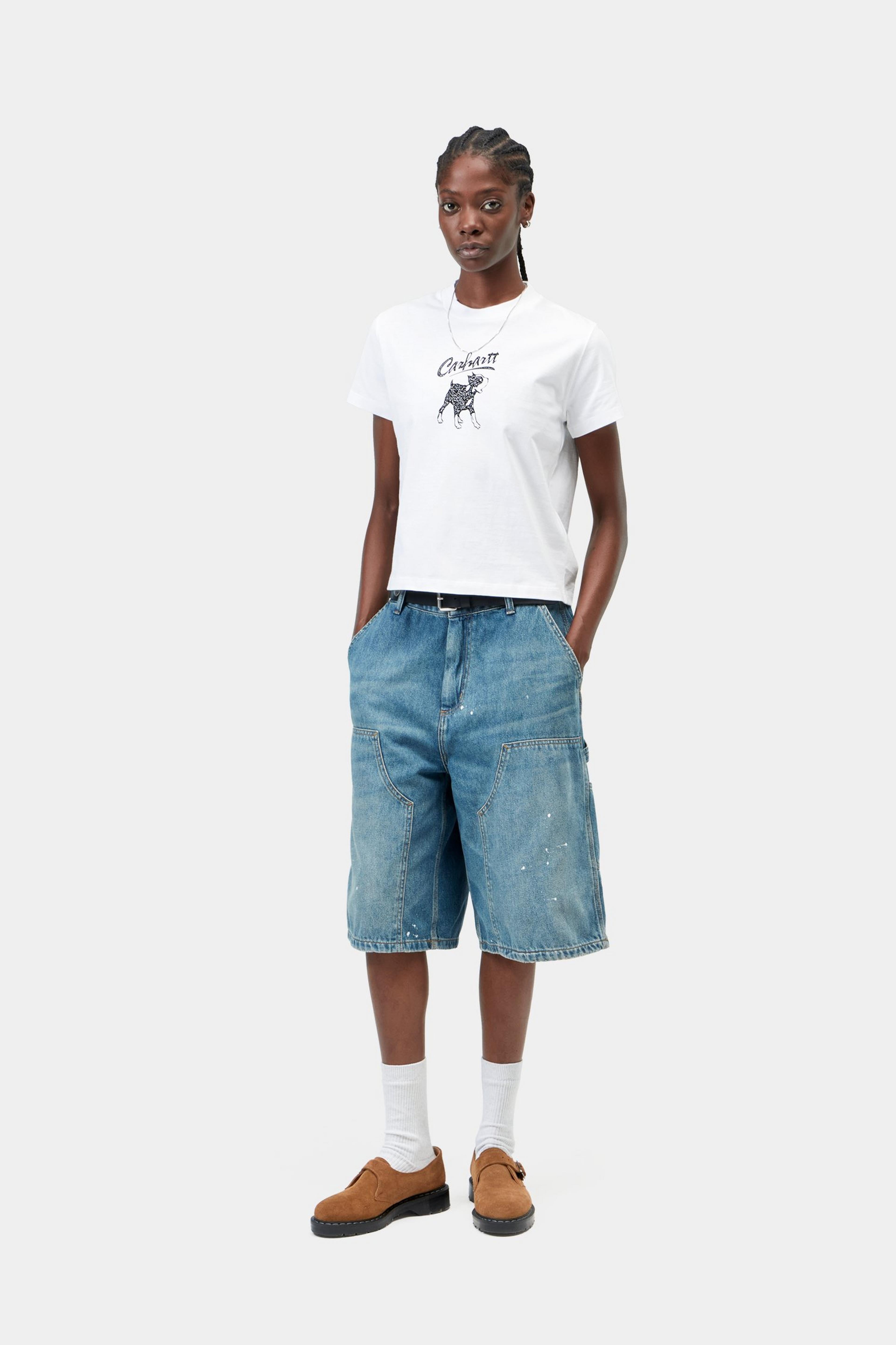 W' S/S Pup T-Shirt - White
