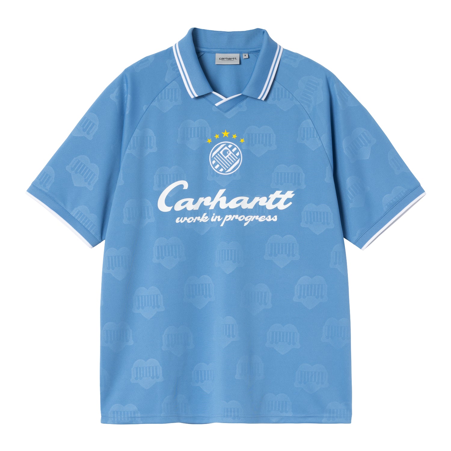 S/S Terrace Football T-Shirt - Heart Train Jacquard, Curacao
