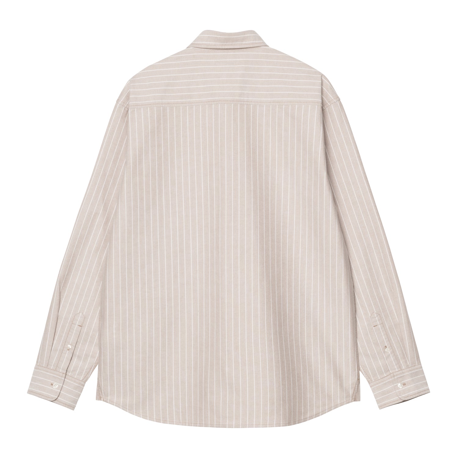 L/S CASSEL SHIRT - Cassel Stripe, Peanut / White
