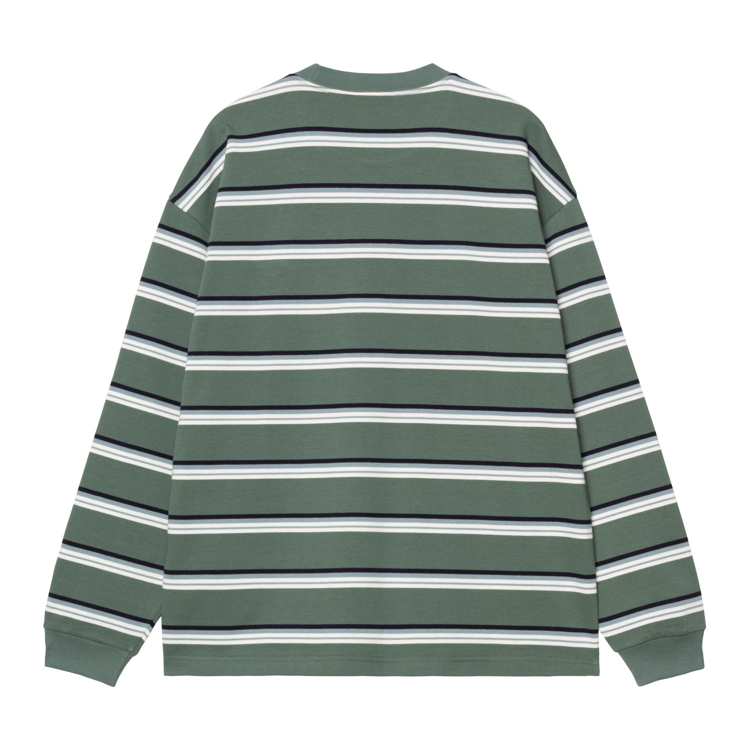 L/S HOLM T-SHIRT - Holm Stripe, Silver Pine