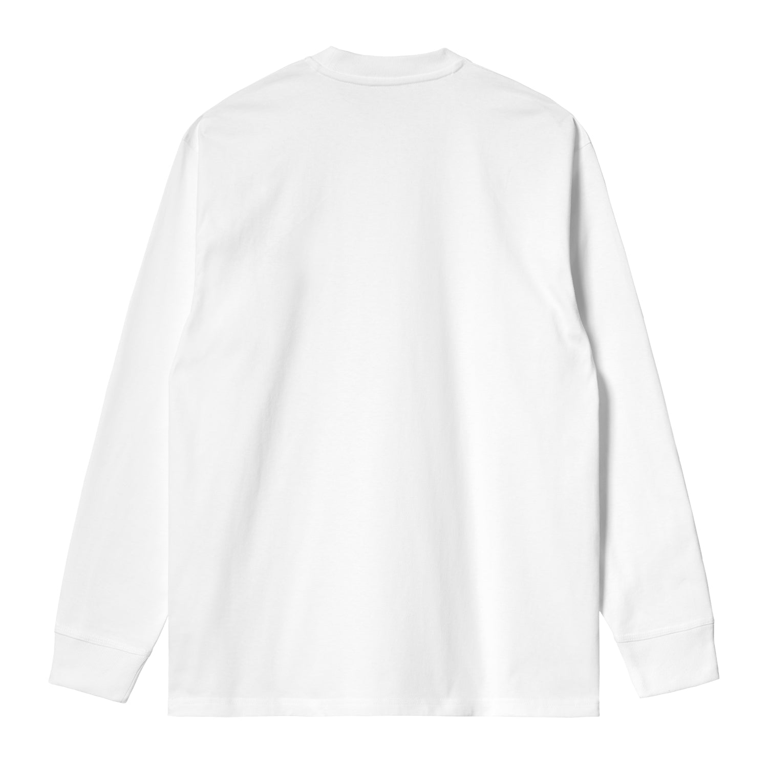 L/S POCKET HEART T-SHIRT - White / Black