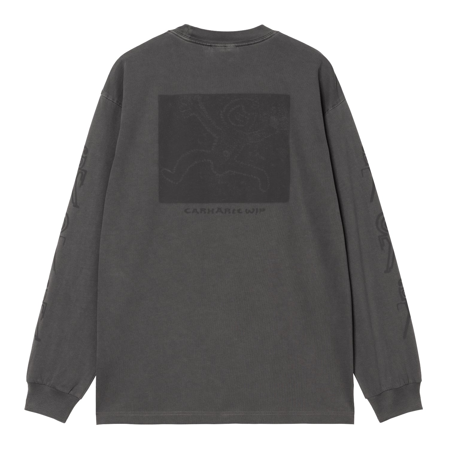 L/S TERRESTRIAL T-SHIRT - Black / Graphite (pigment garment dyed)