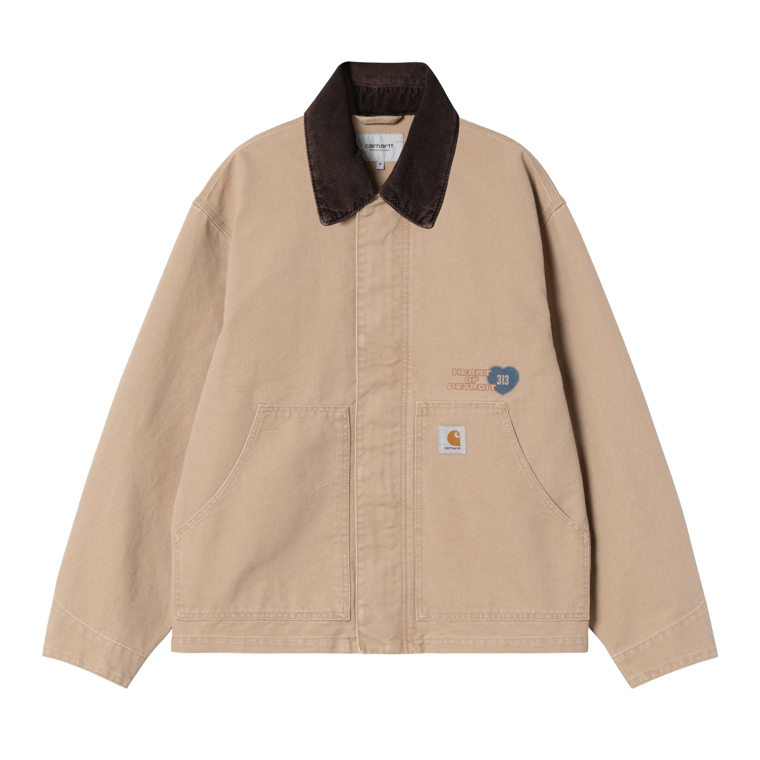 OG ARCAN GRAPHIC JACKET - Dusty H Brown / Tobacco (heavy stone wash)