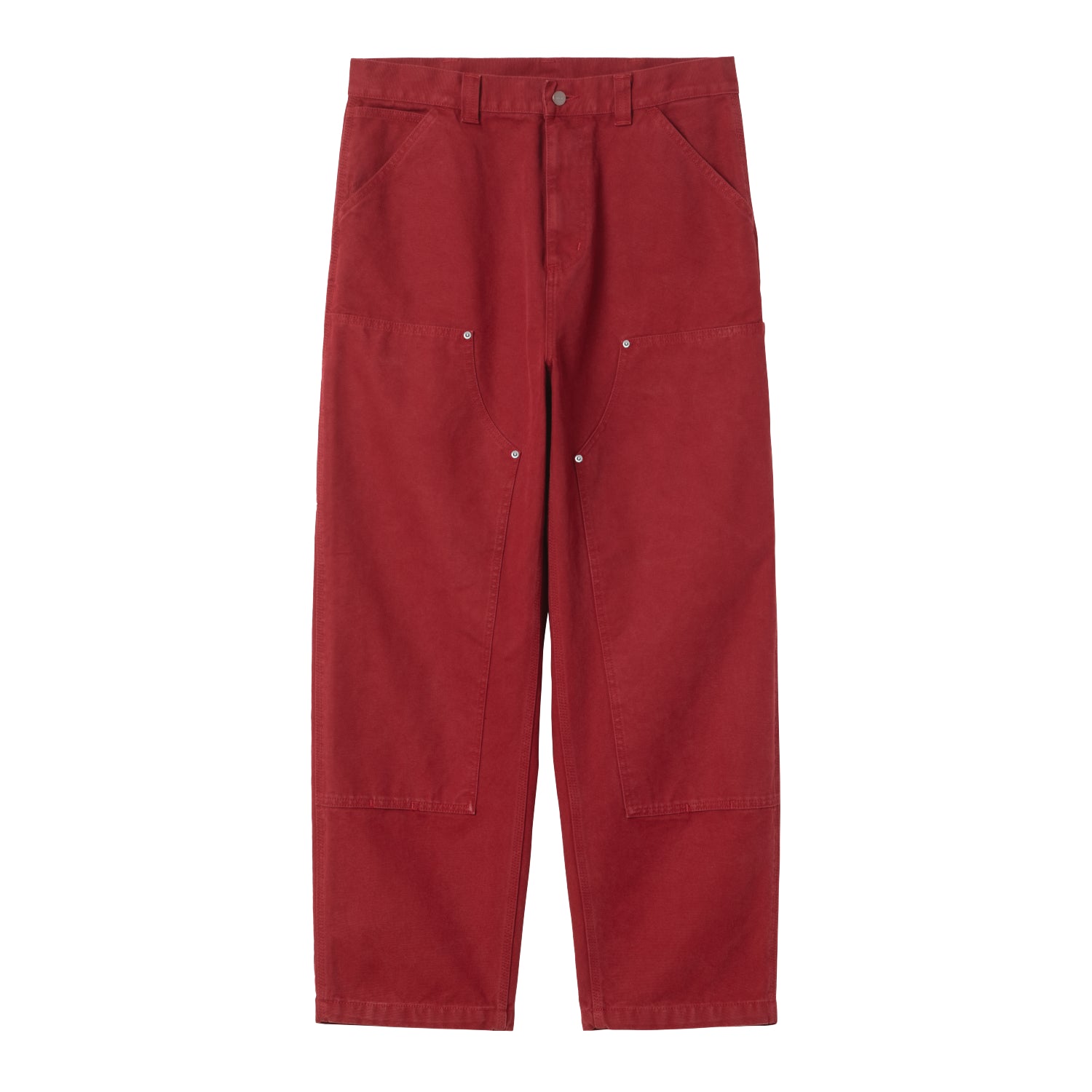 OG DOUBLE KNEE PANT - Scarlet (stone washed)