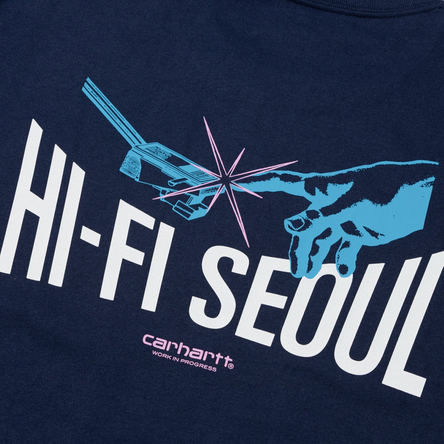 S/S KOMPAKT T-SHIRT - Air Force Blue