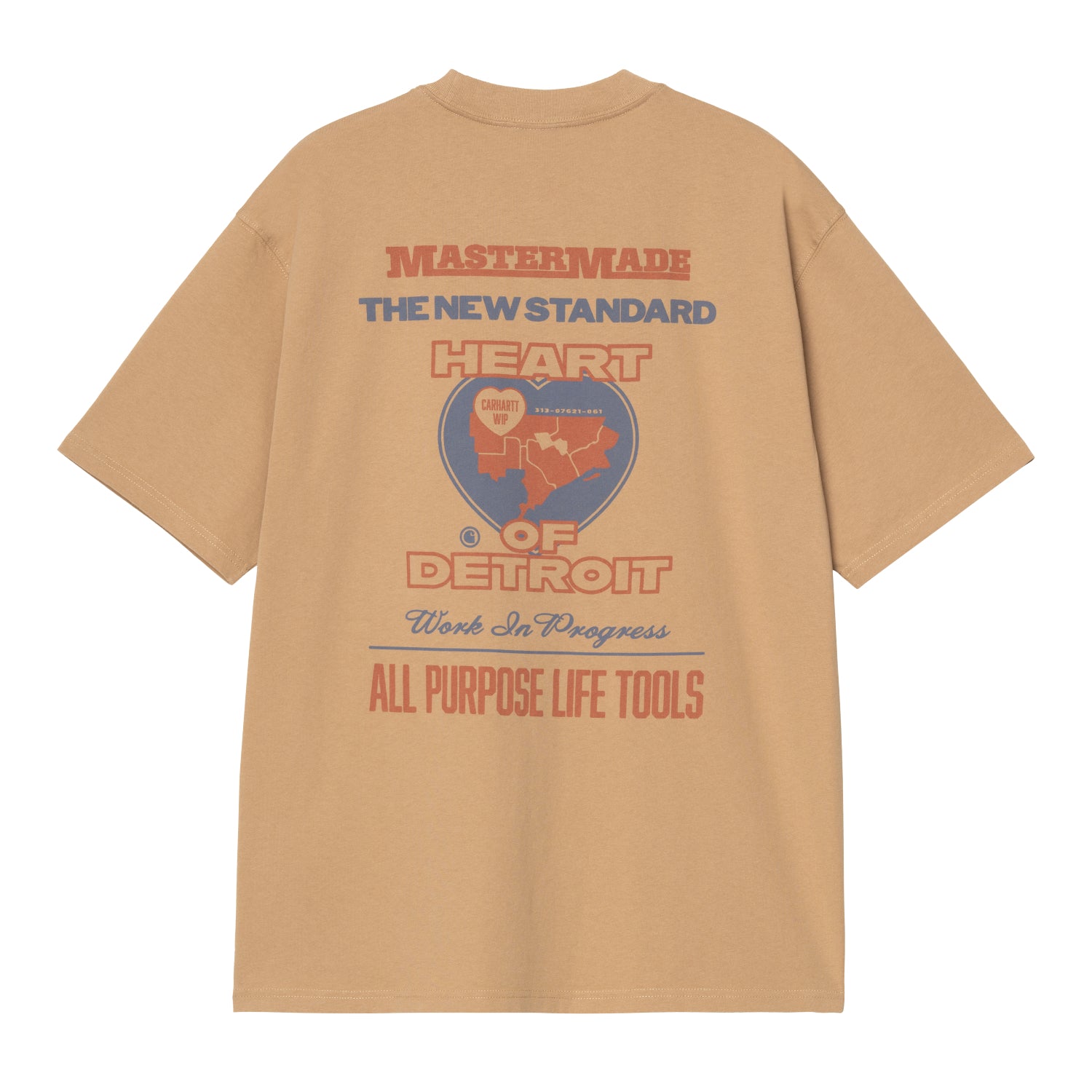 S/S ARCAN T-SHIRT - Dusty H Brown (heavy stone wash)