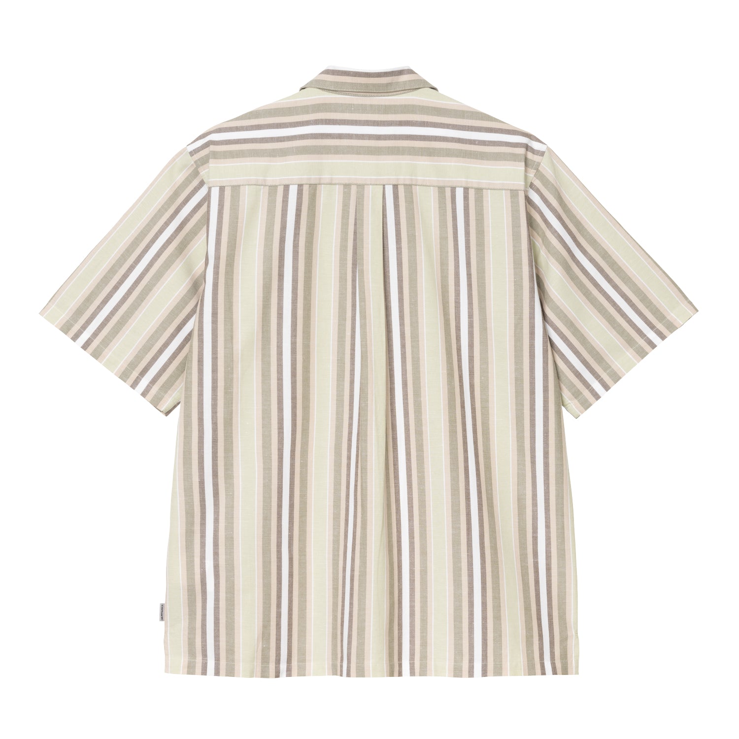 S/S FOLSEY SHIRT - Folsey Stripe, Pale Olive / White