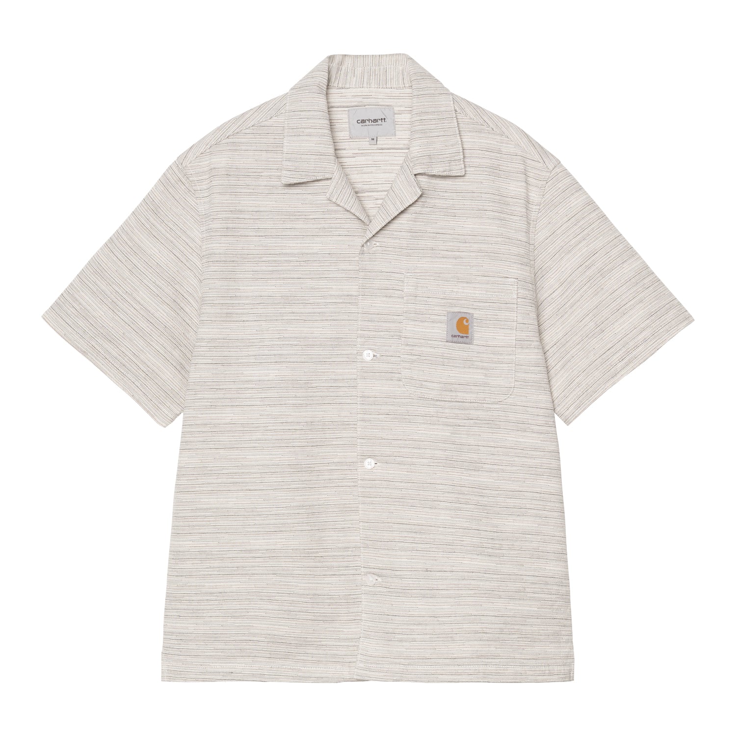 S/S GELLAR SHIRT - Gellar Stripe, Wax (rinsed)