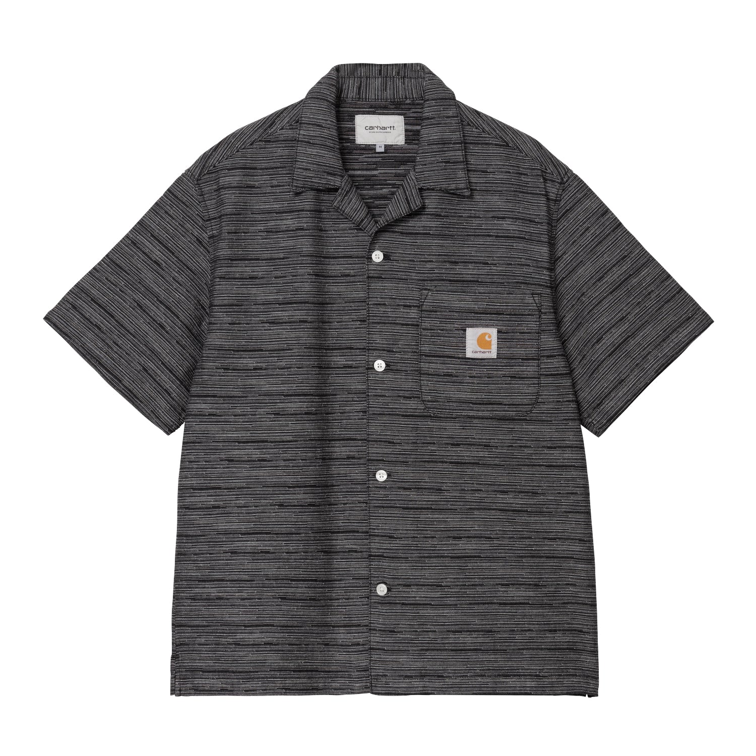 S/S GELLAR SHIRT - Gellar Stripe, Black (rinsed)