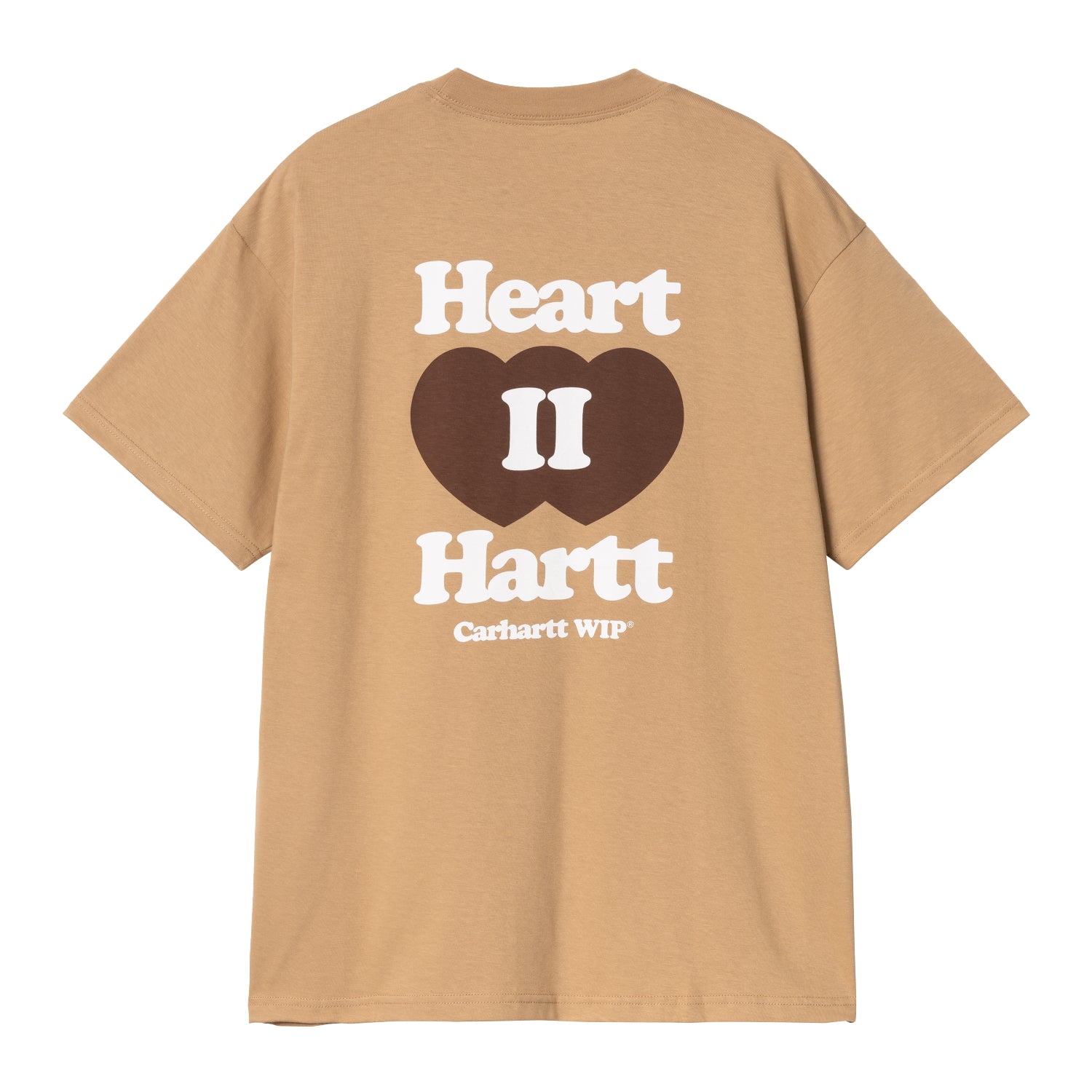 S/S HEART II HARTT T-SHIRT - Dusty H Brown