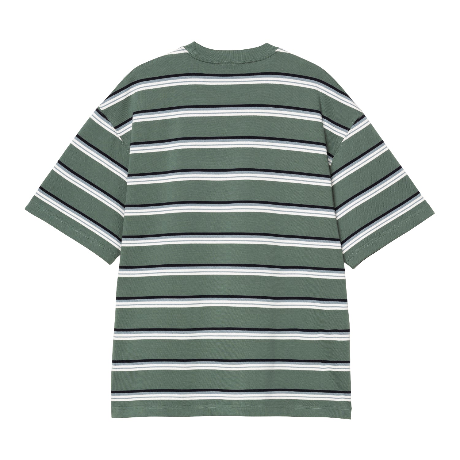 S/S HOLM T-SHIRT - Holm Stripe, Silver Pine