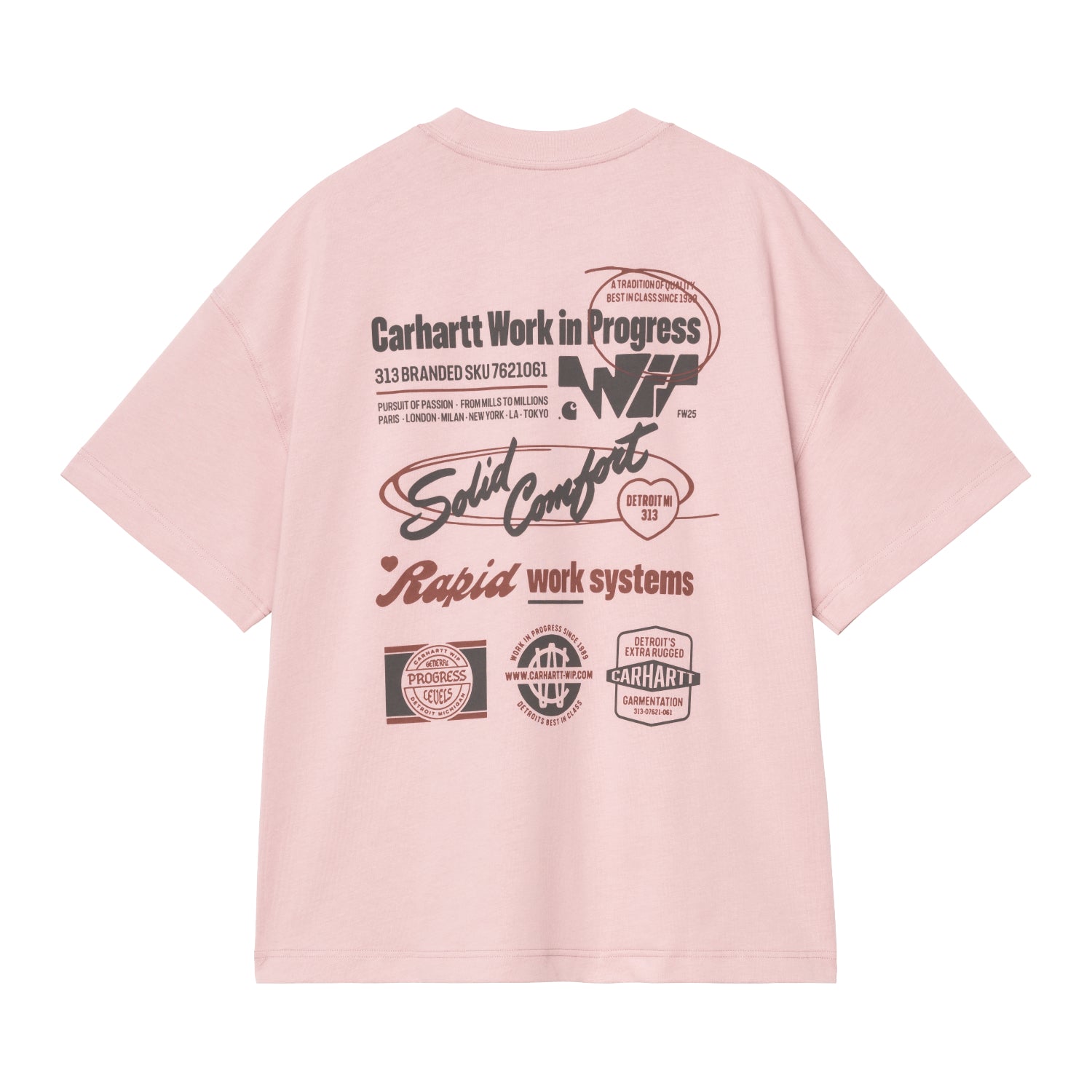 S/S NETWORKS T-SHIRT - Glassy Pink