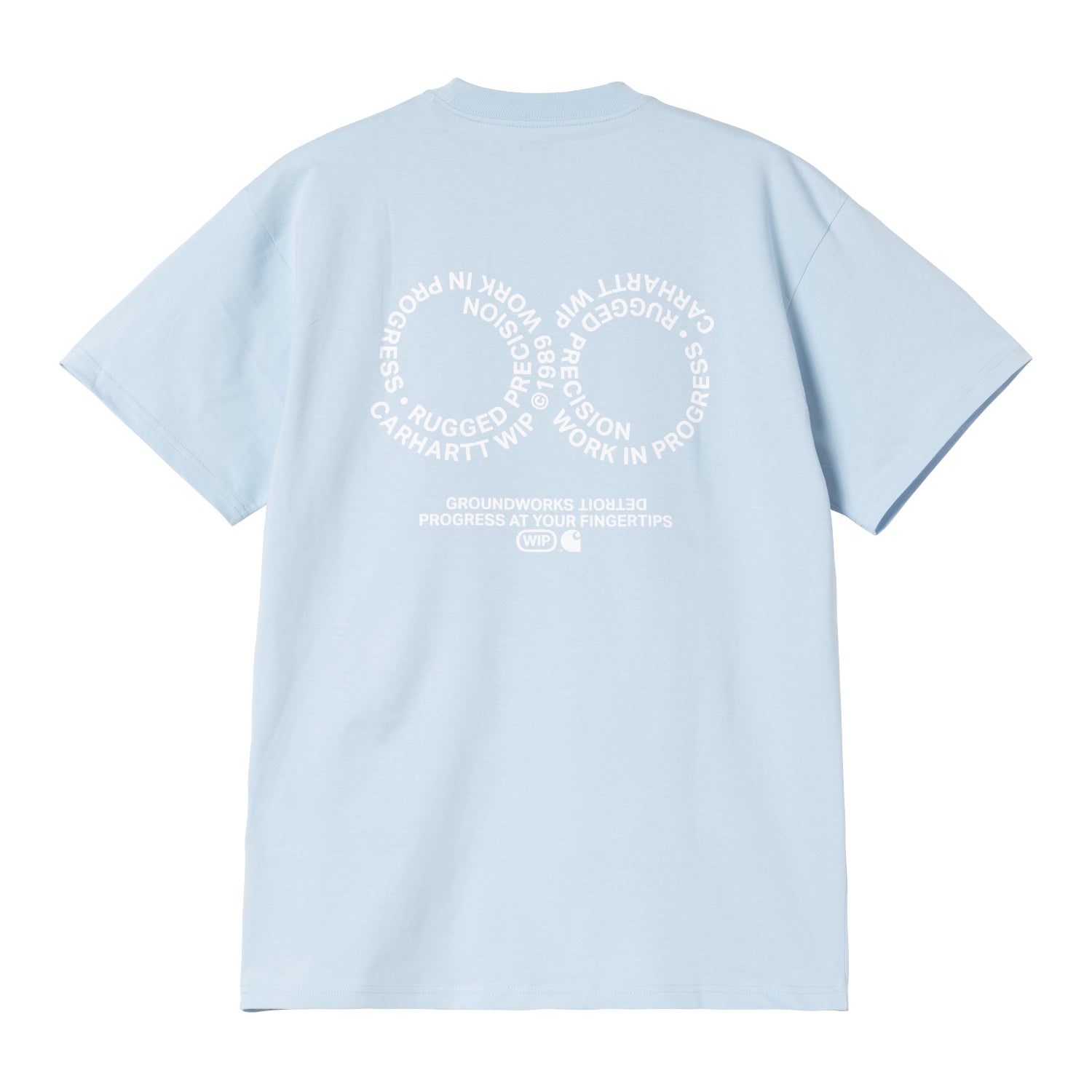 S/S ROTATION T-SHIRT - Air Sky / White