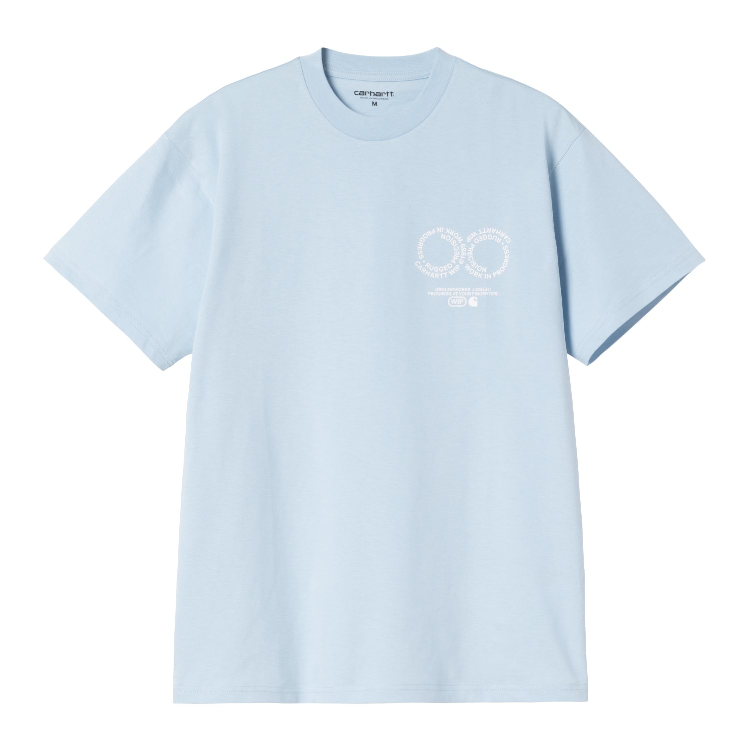S/S ROTATION T-SHIRT - Air Sky / White