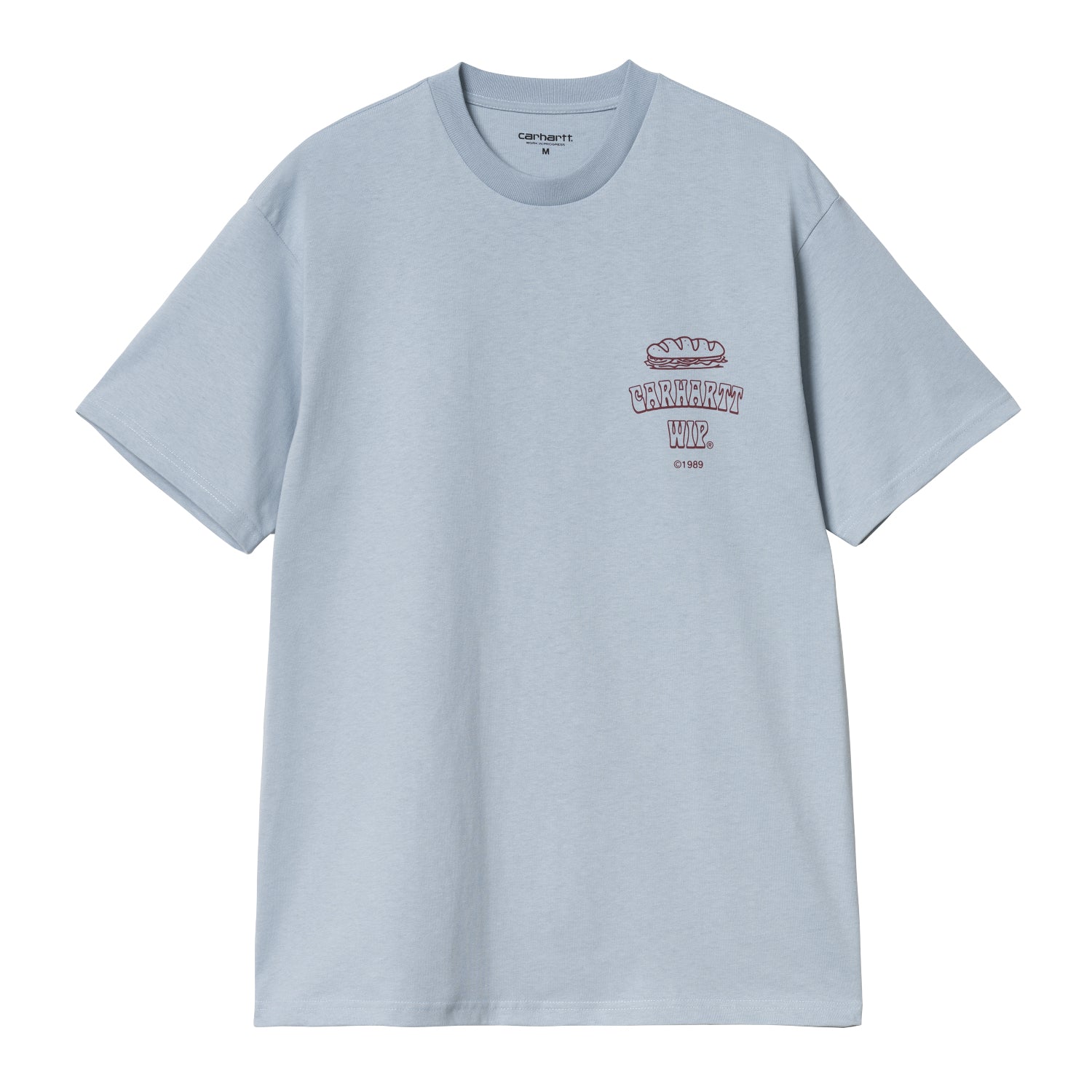 S/S SANDWICH T-SHIRT  - Blue Fog