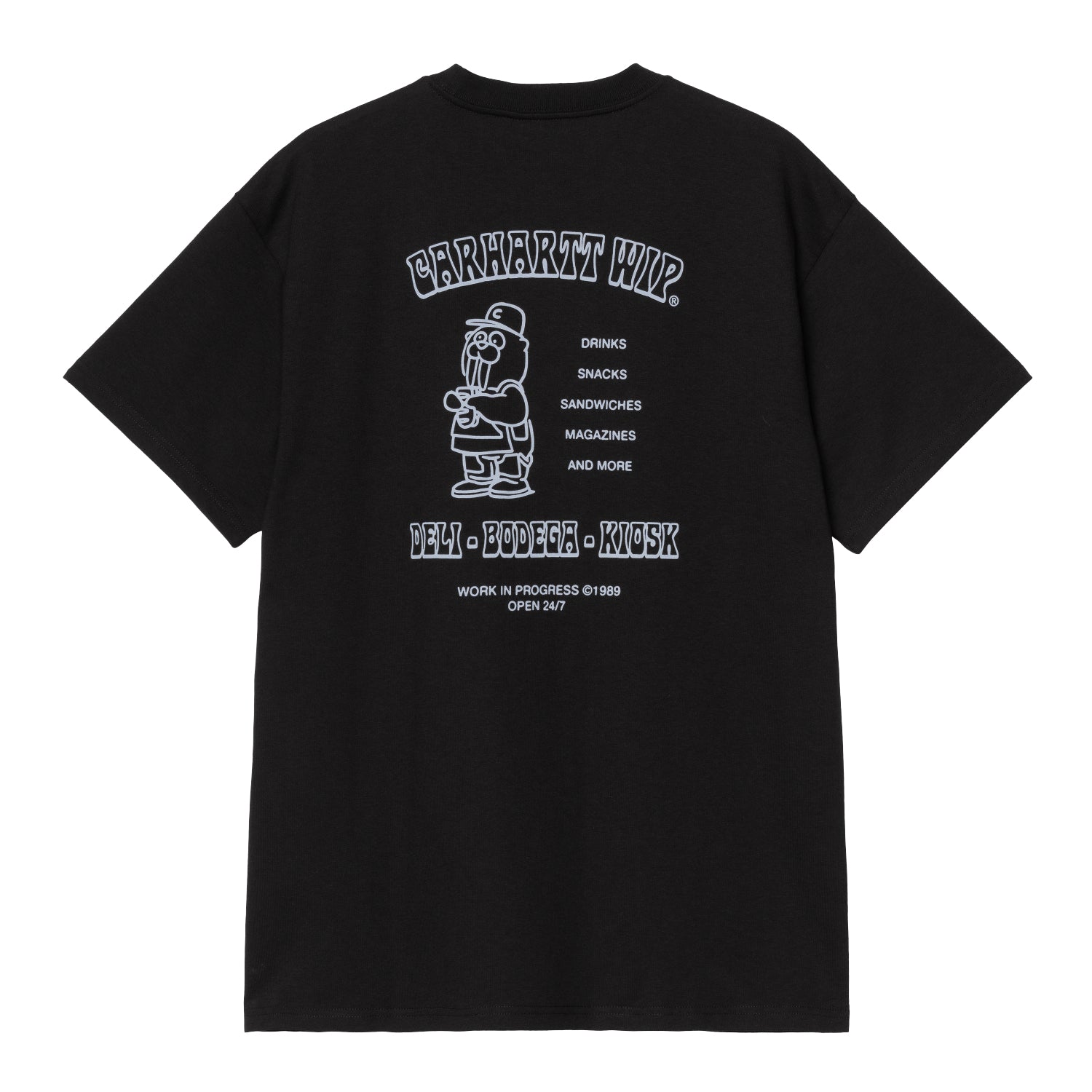 S/S SANDWICH T-SHIRT  - Black