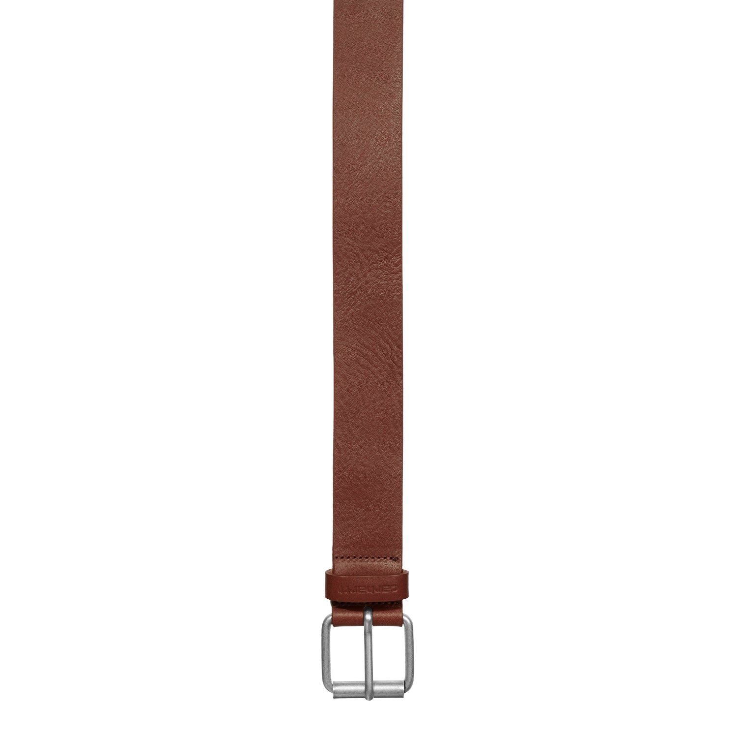 SCRIPT BELT - Cognac / Silver