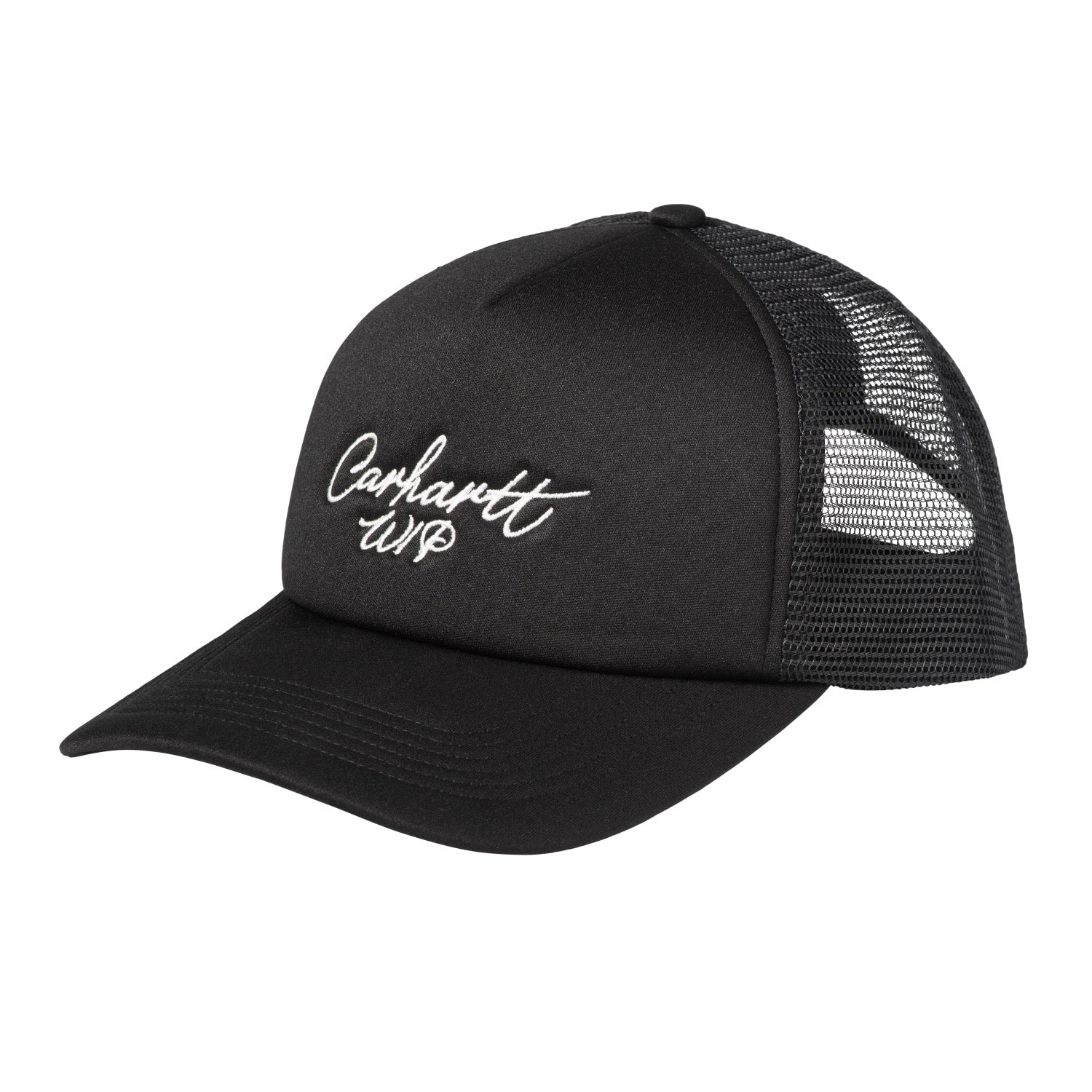 SIGNATURE TRUCKER CAP - Black / White