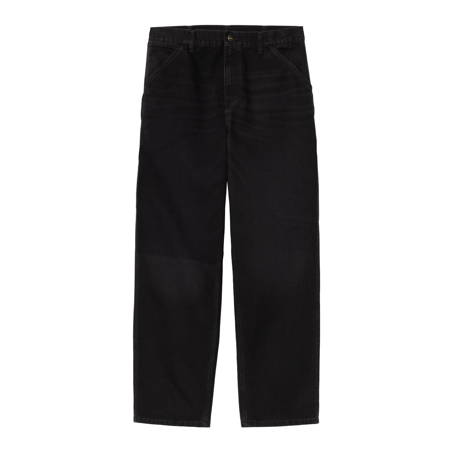 SINGLE KNEE PANT - Black (stone canvas)