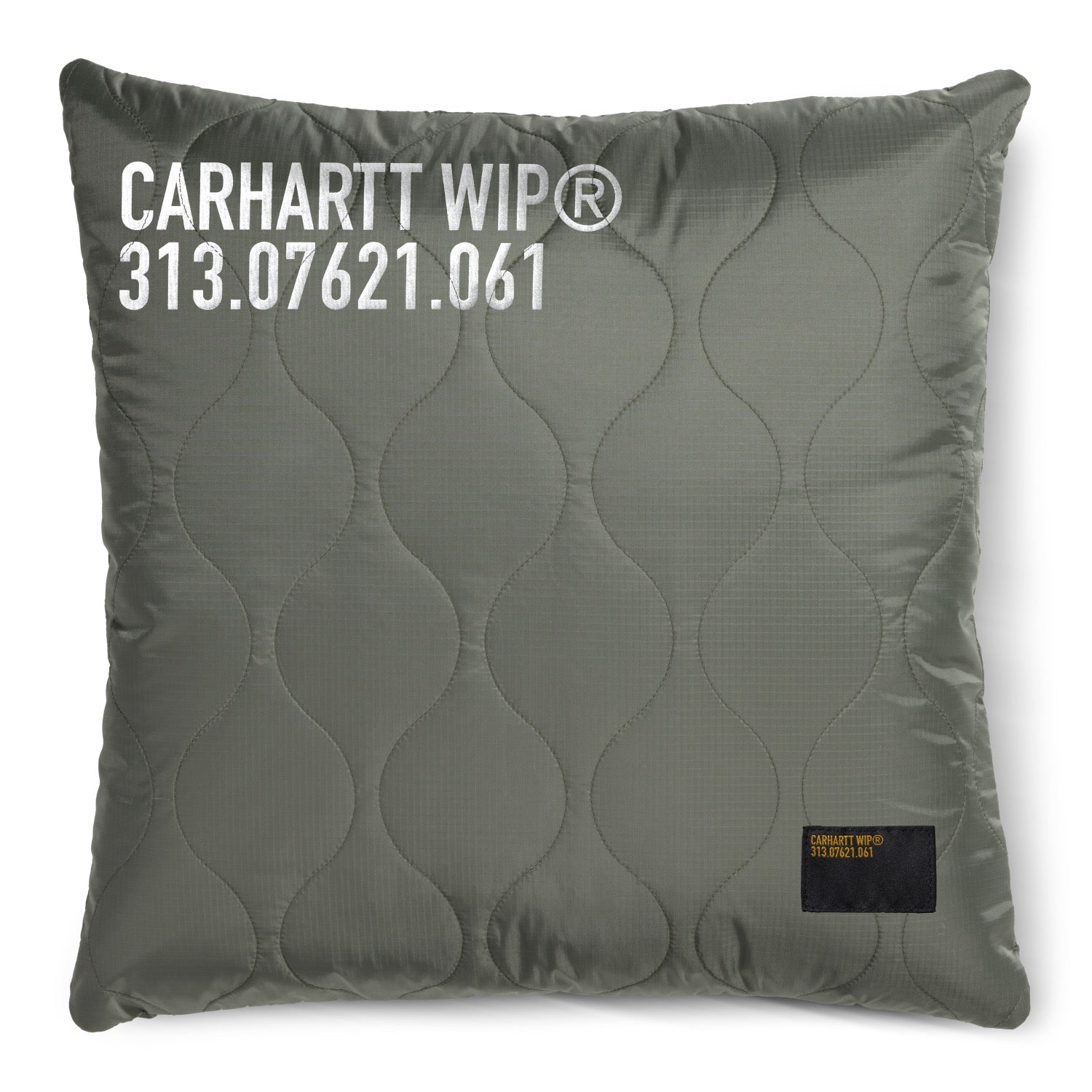 TOUR QUILTED PILLOW - Smoke Green / Reflective