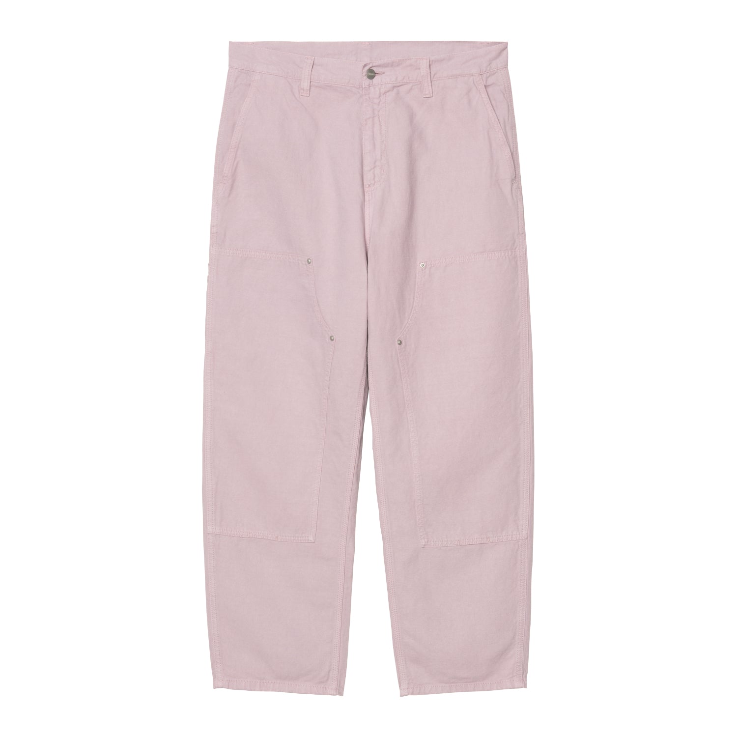 WALTER DOUBLE KNEE PANT - Pink Fog (garment dyed)