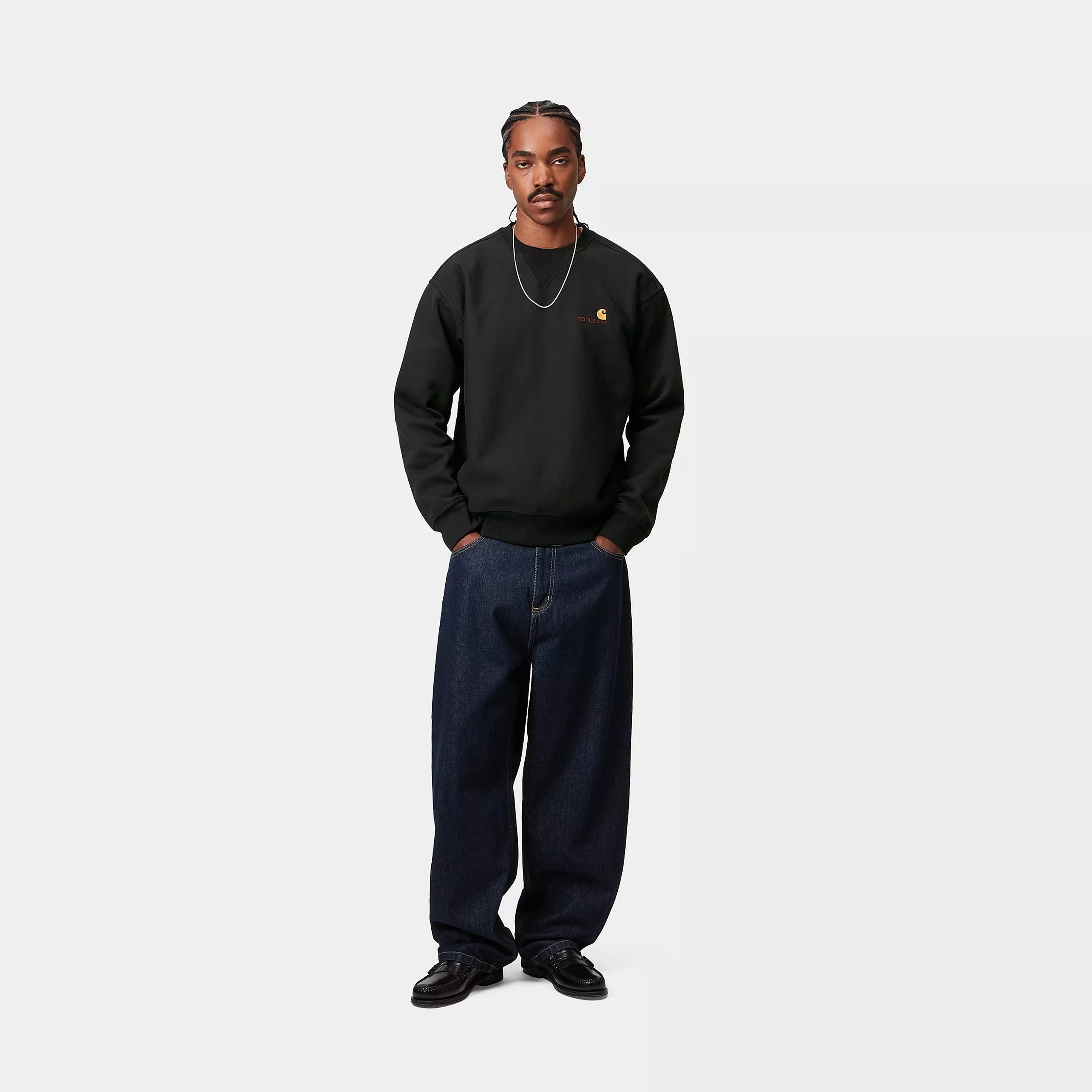 AMERICAN SCRIPT SWEAT - Black