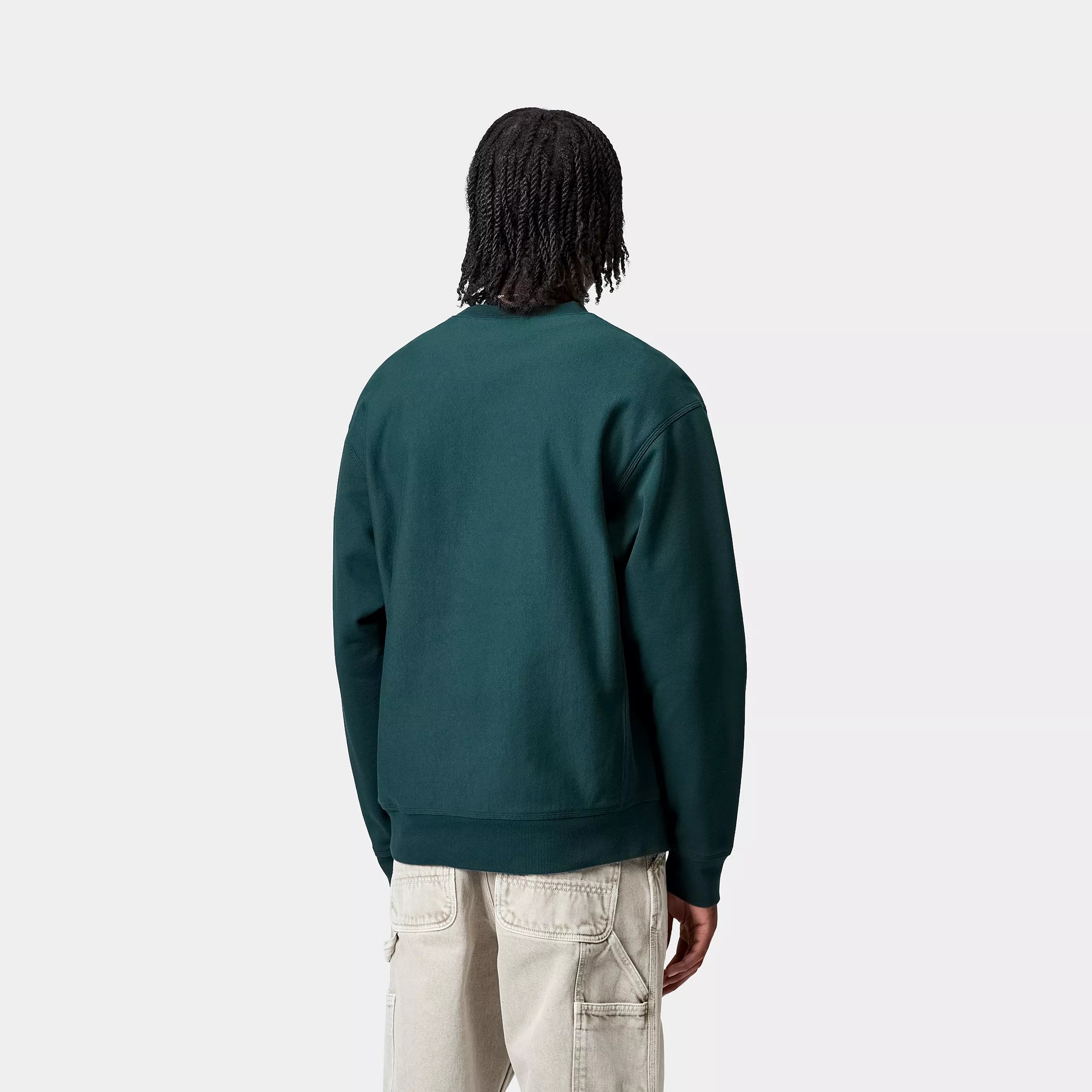 AMERICAN SCRIPT SWEAT - Deep Lagoon