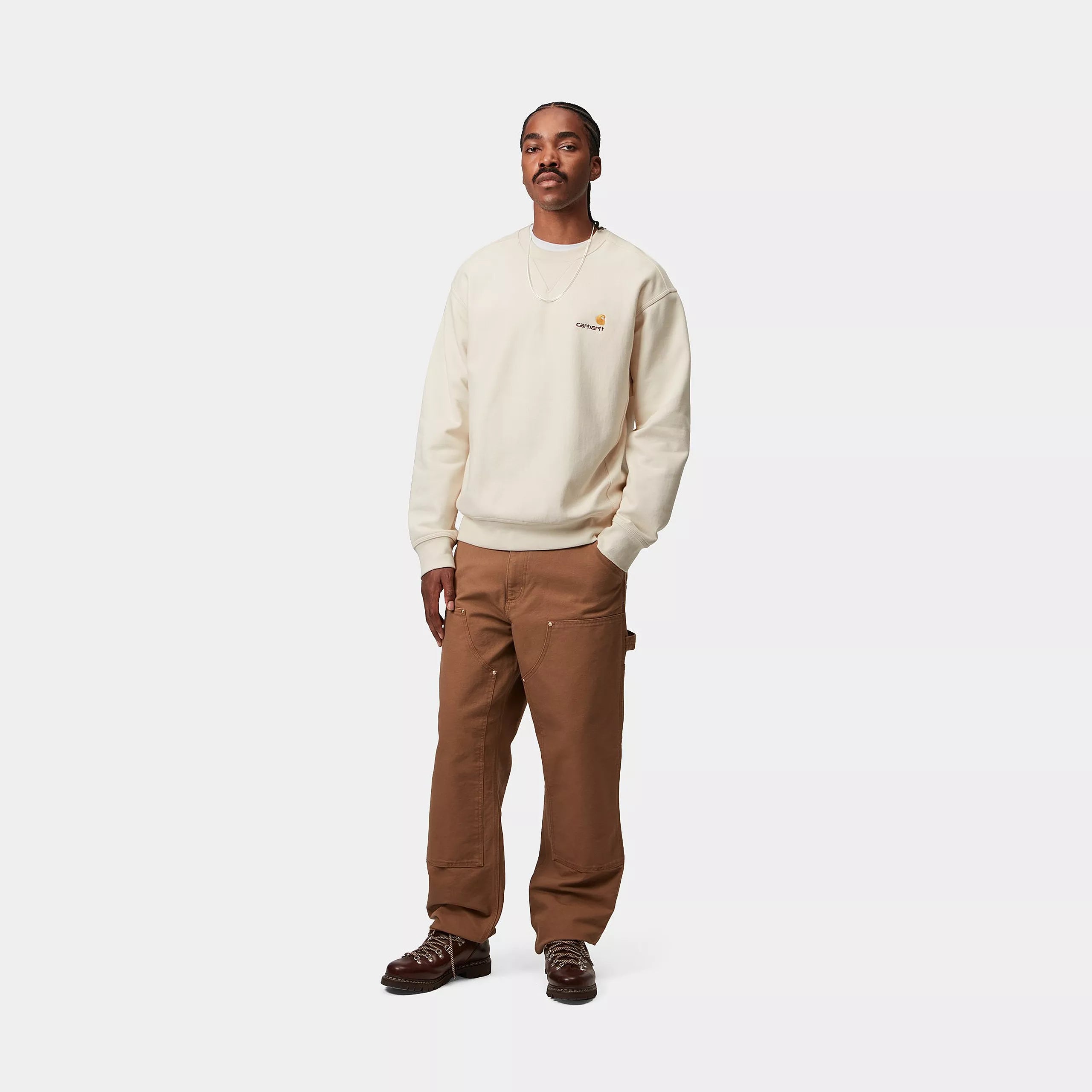 AMERICAN SCRIPT SWEAT - Natural