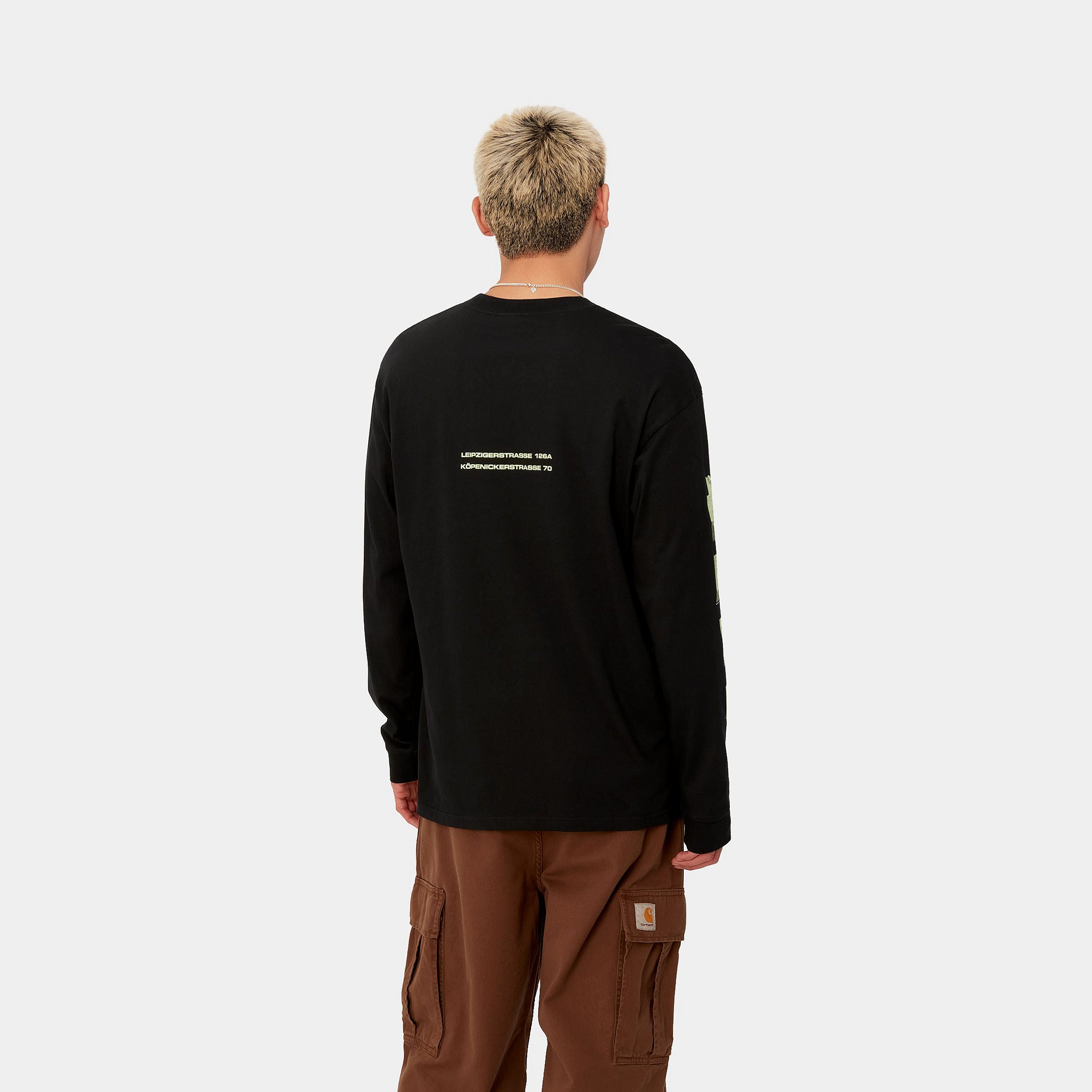 TRESOR TRUE SPIRIT L/S T-SHIRT - Black / Glow Green