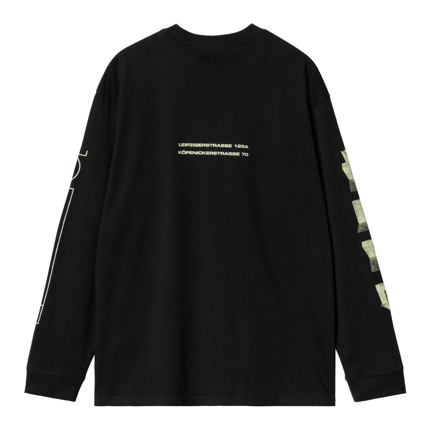 TRESOR TRUE SPIRIT L/S T-SHIRT - Black / Glow Green