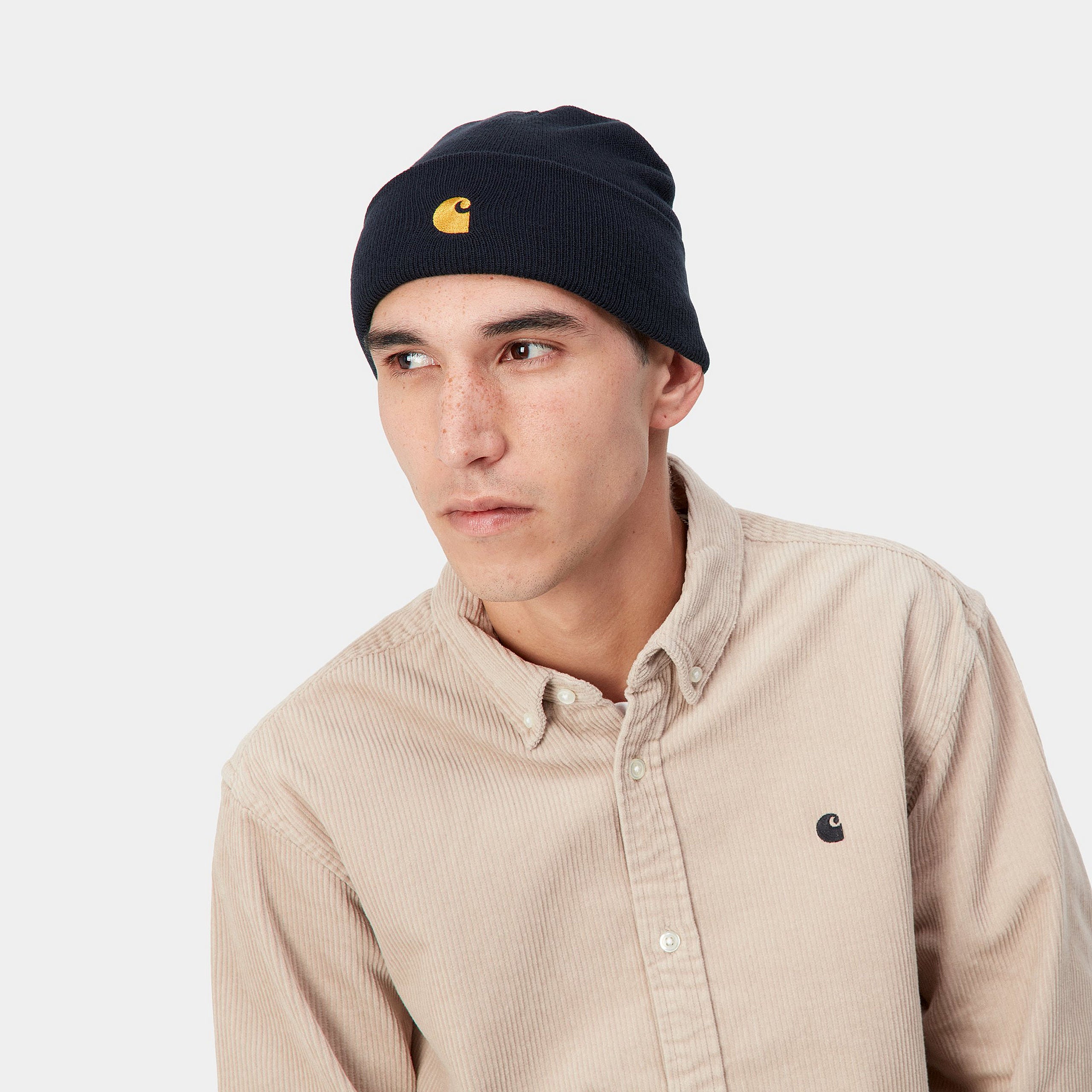 CHASE BEANIE - Dark Navy / Gold