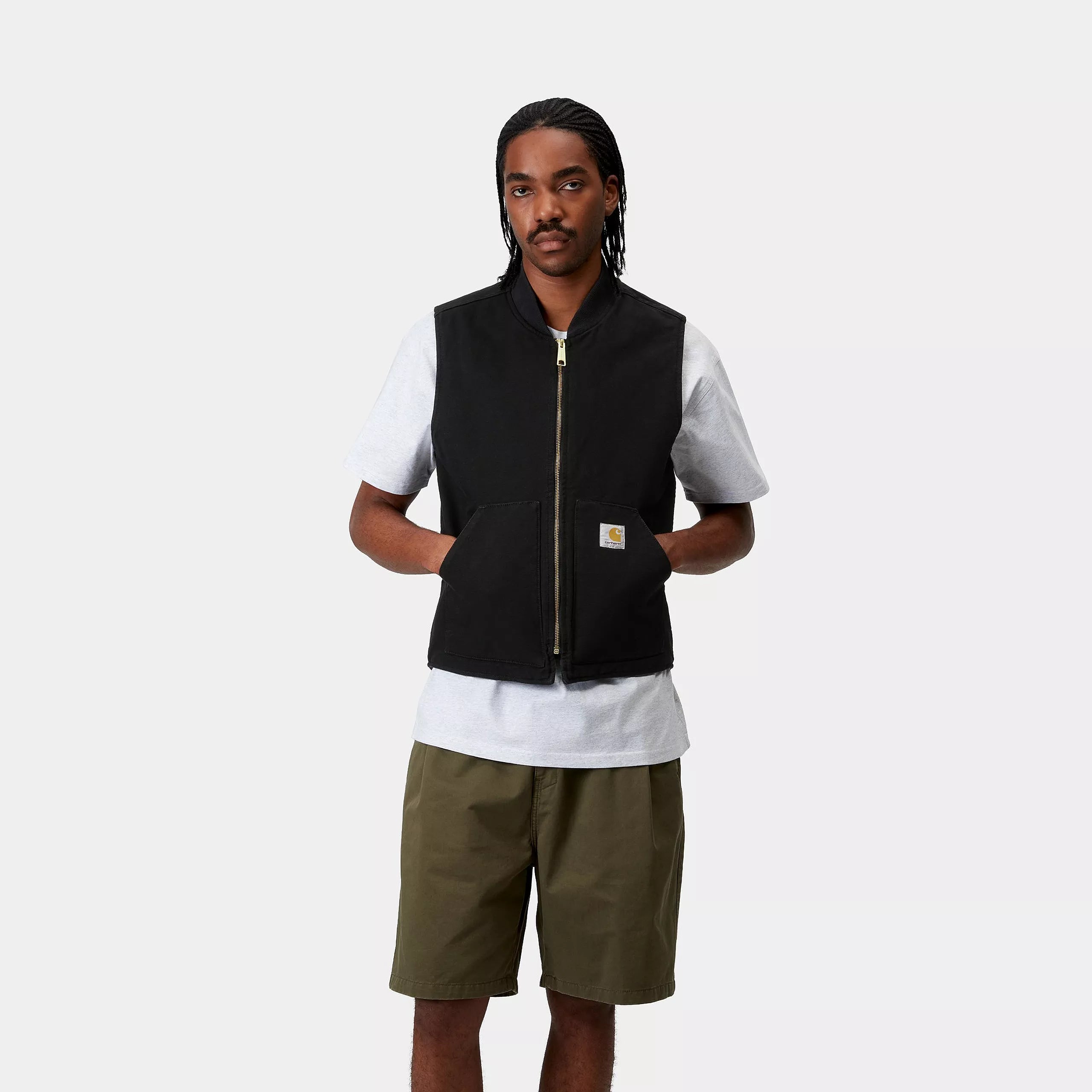 CLASSIC VEST - Black (rinsed)